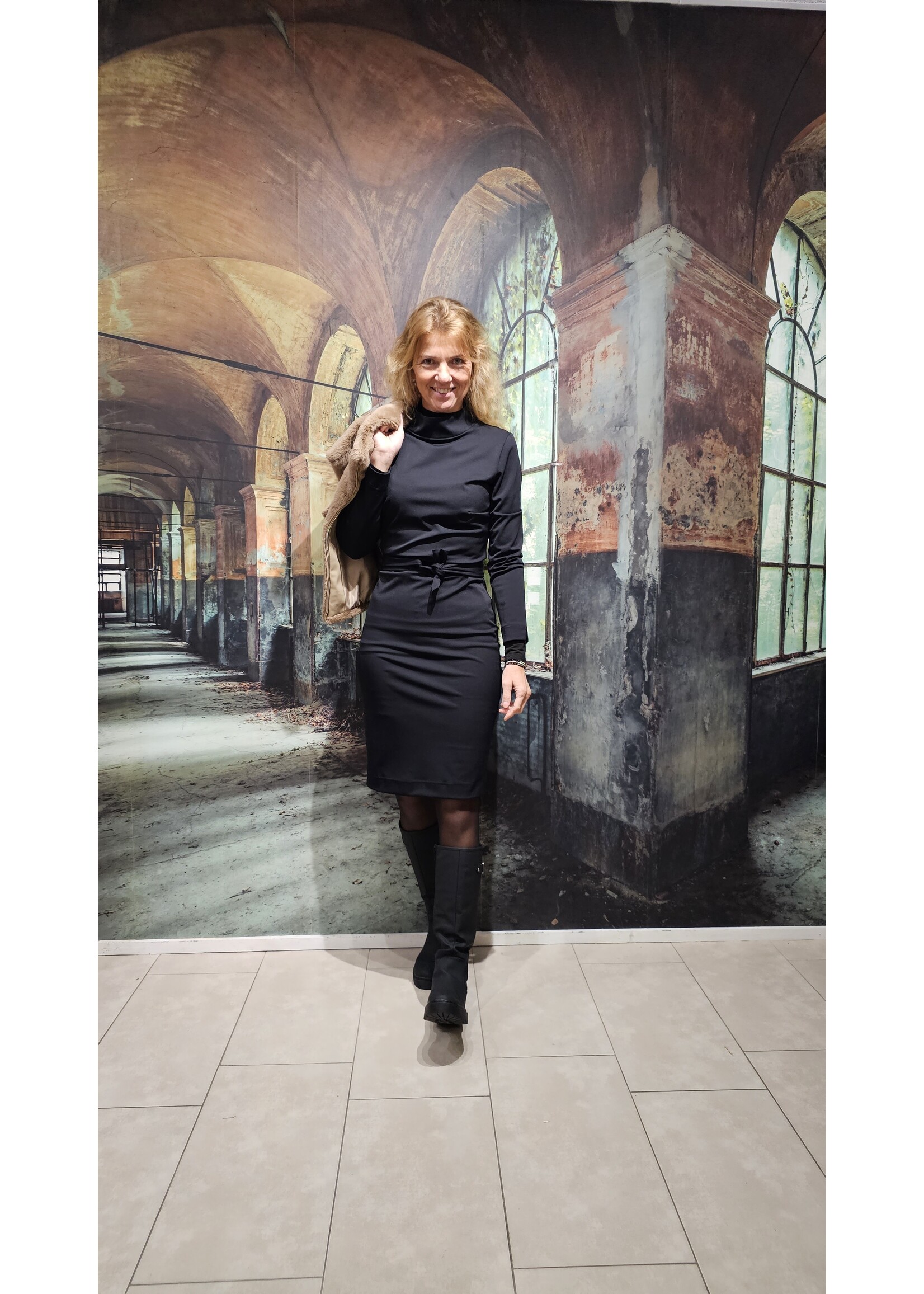 GentleFashion Travel dres Gerlien zwart