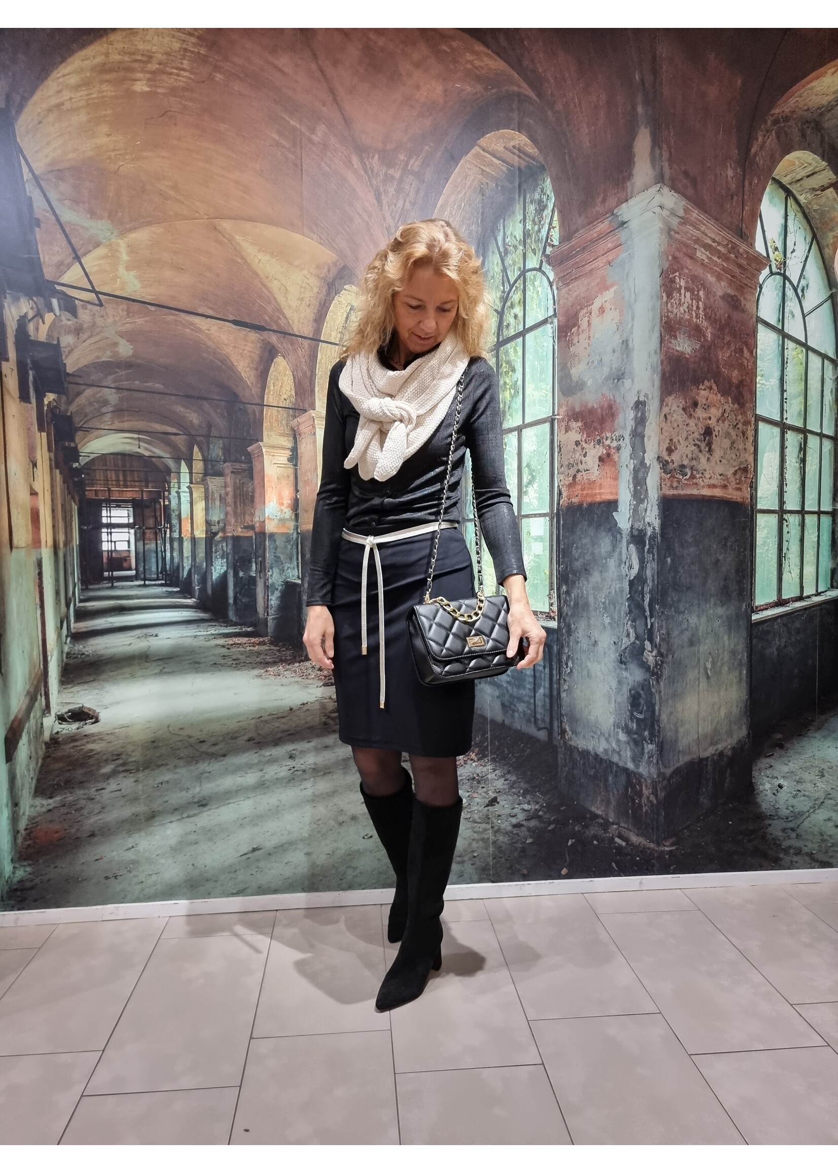 GentleFashion Travel skirt Gentlefashion Zwart