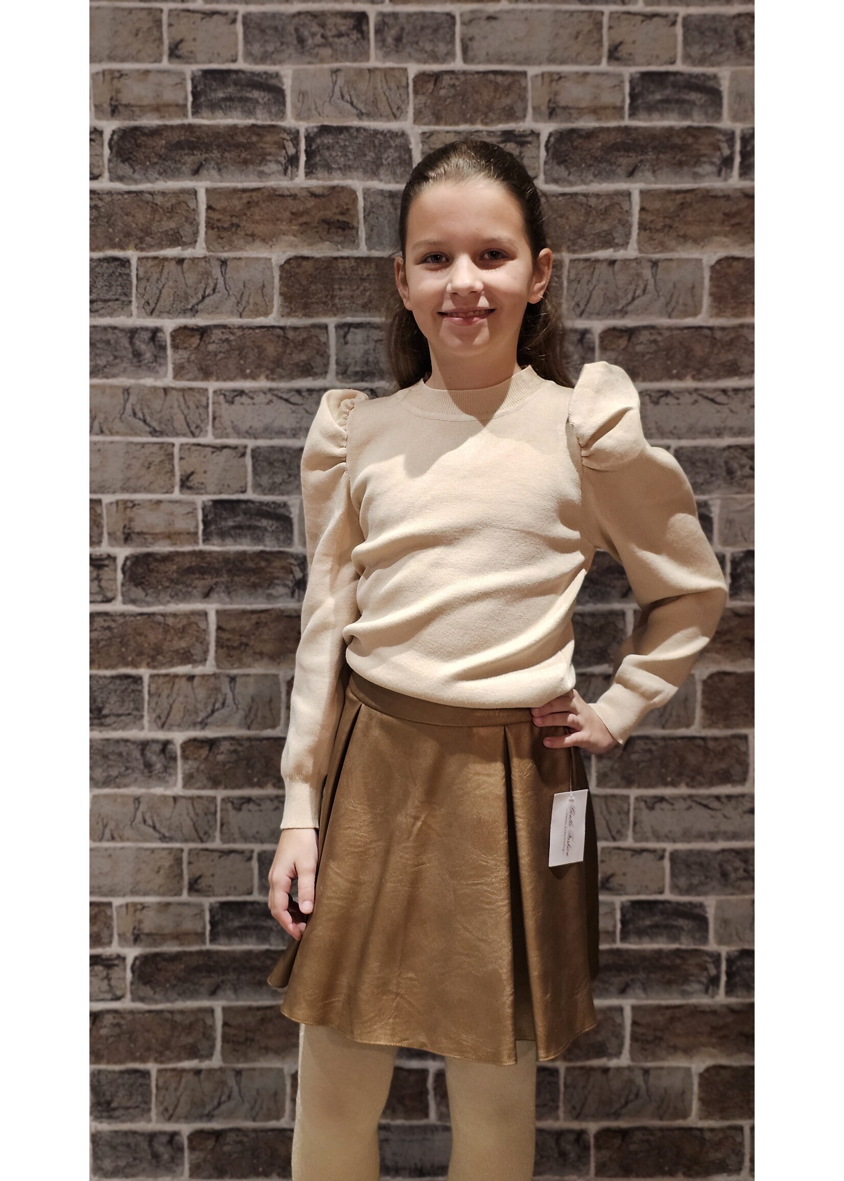 Kids Star Knitwear Beige pofmouw