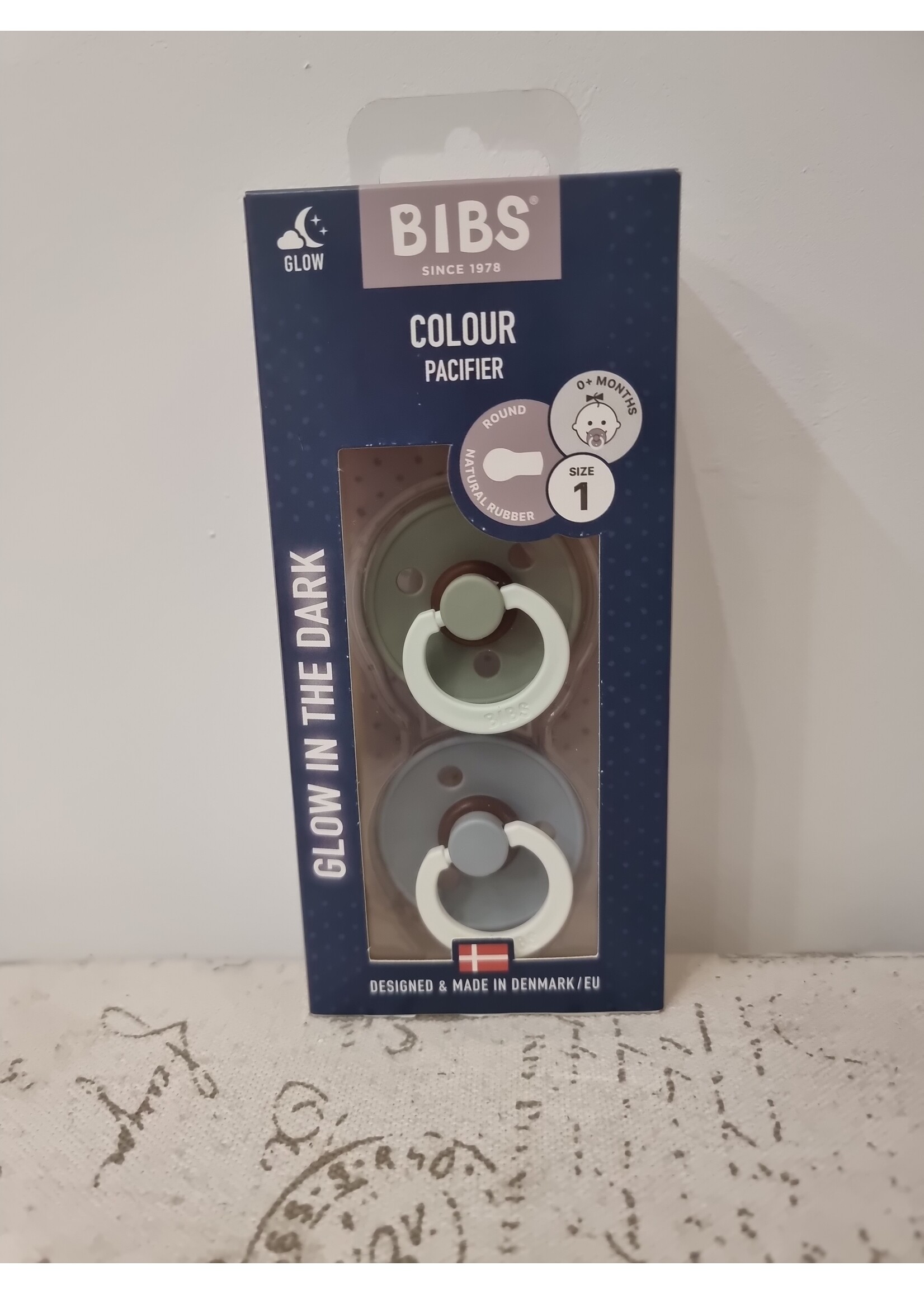 Bibs glow in the dark groen/blauw