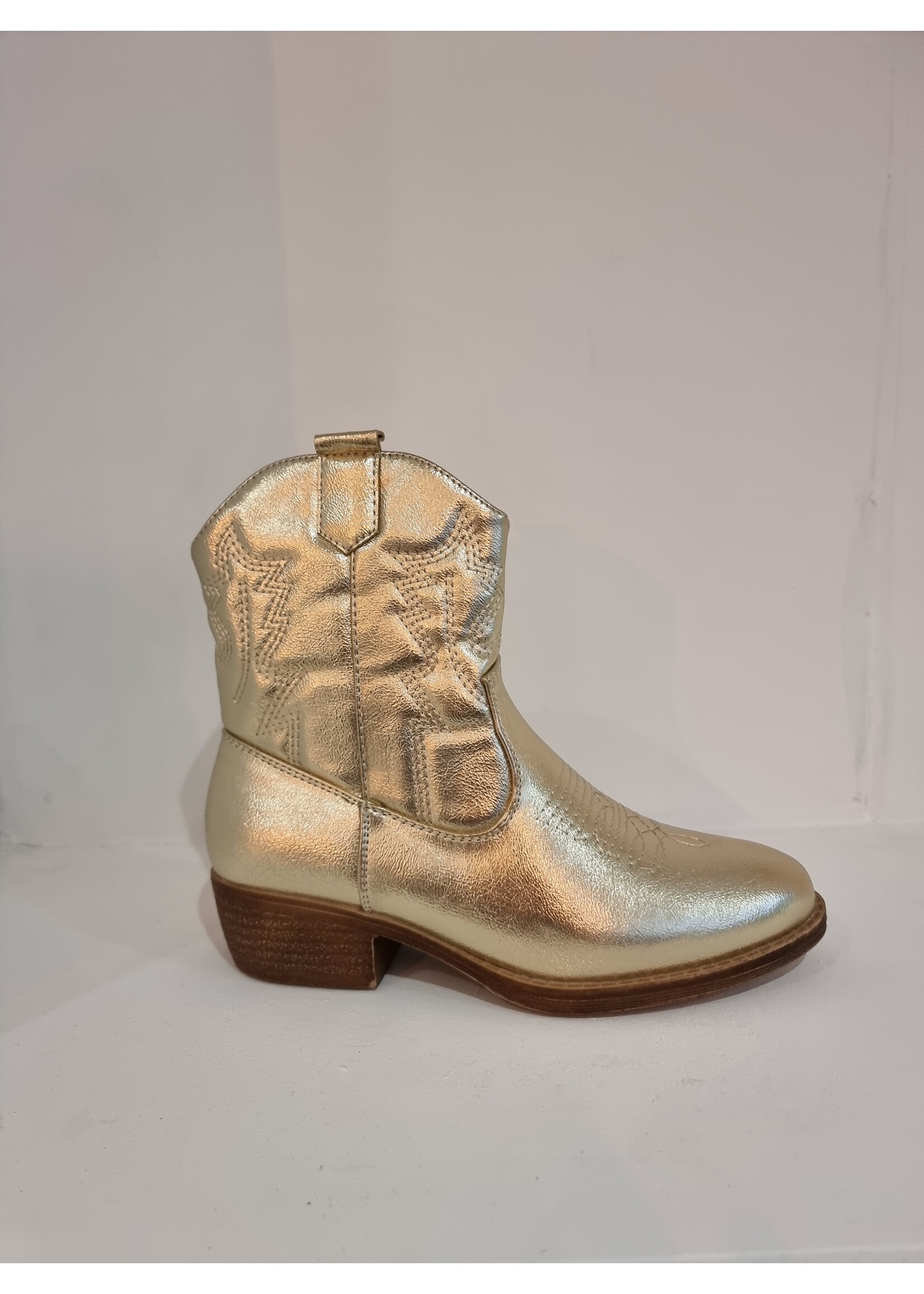 Lucky shoes Kort cowboylaarsje Goud