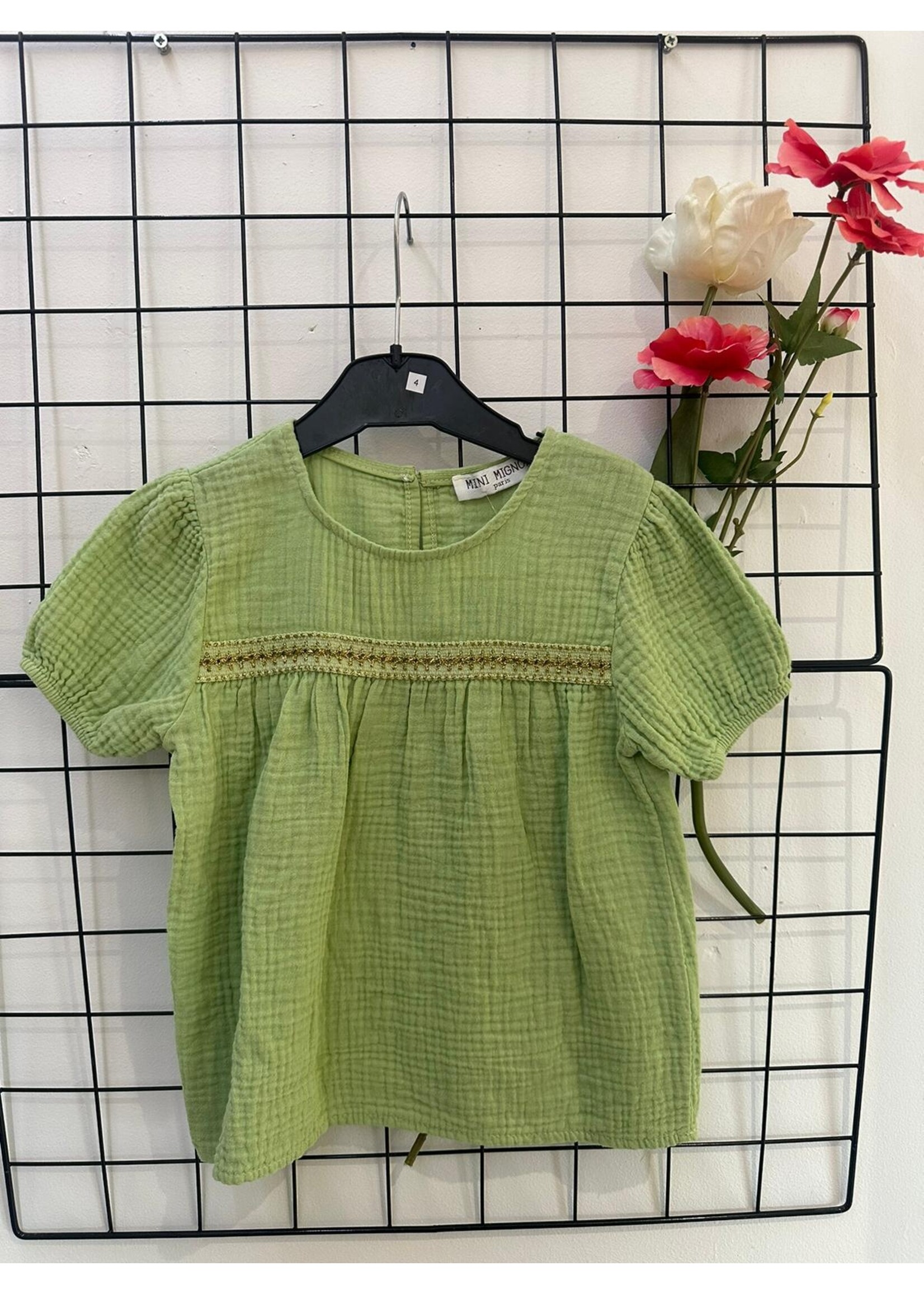 Mini Mignon Blouse Sophie Pistache