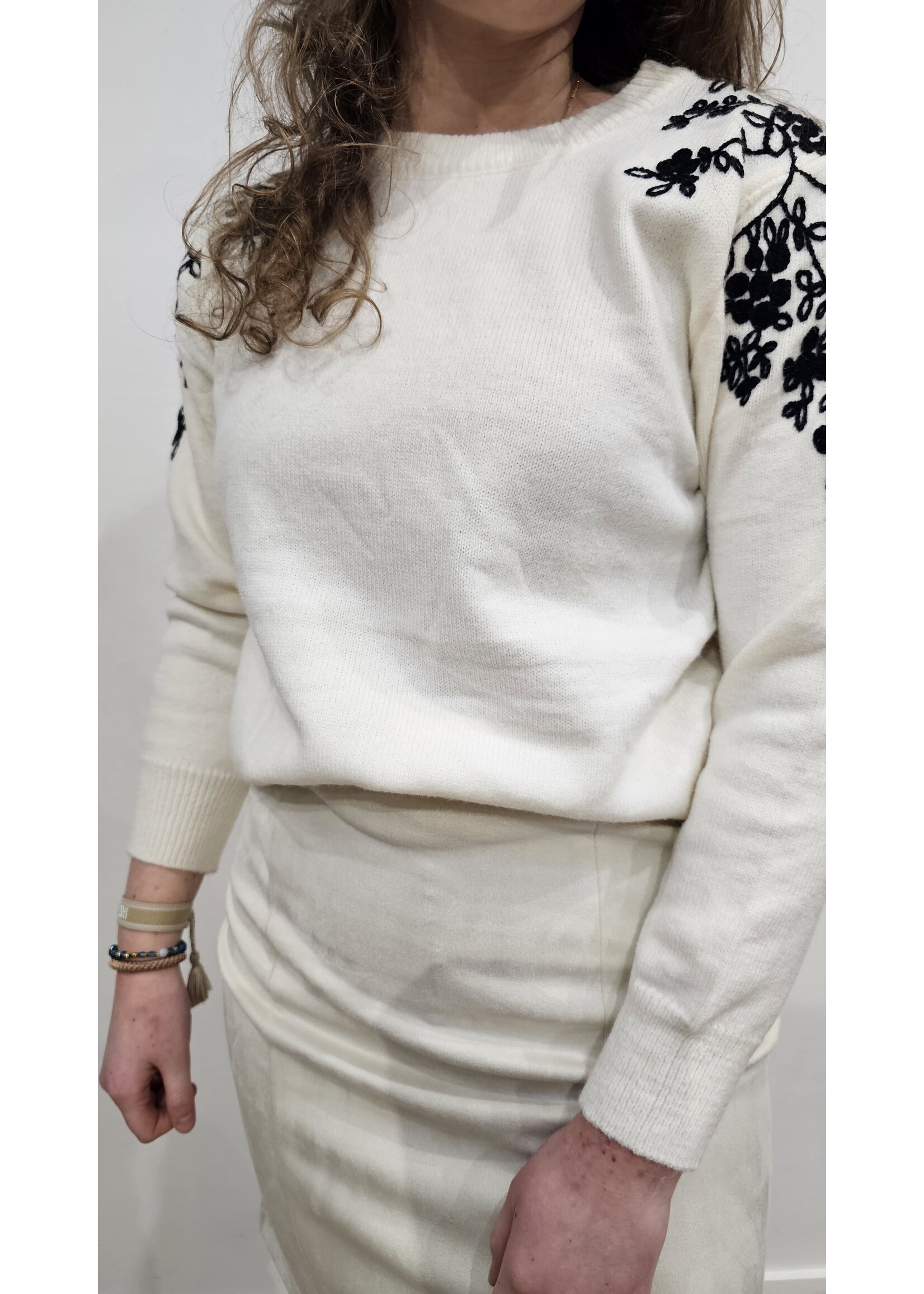 by Clara Knitwear Mariek zwart/creme