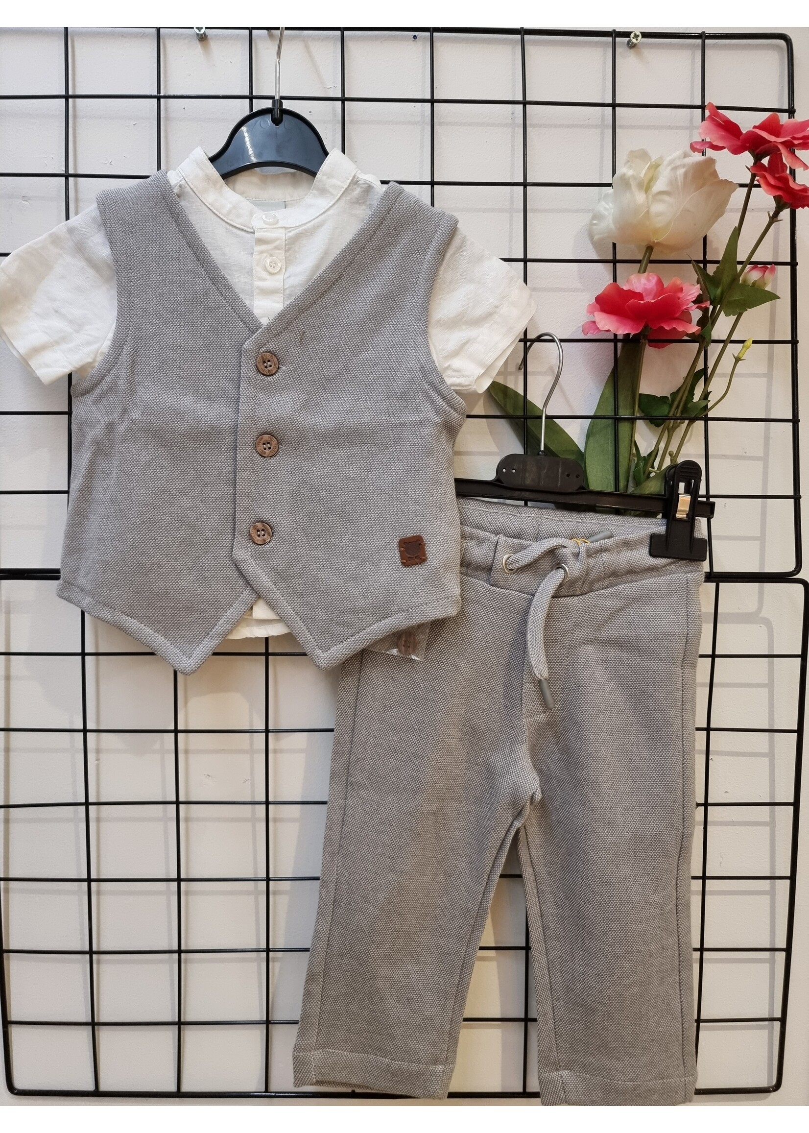 Blue Seven Soft broek Tim Beige baby