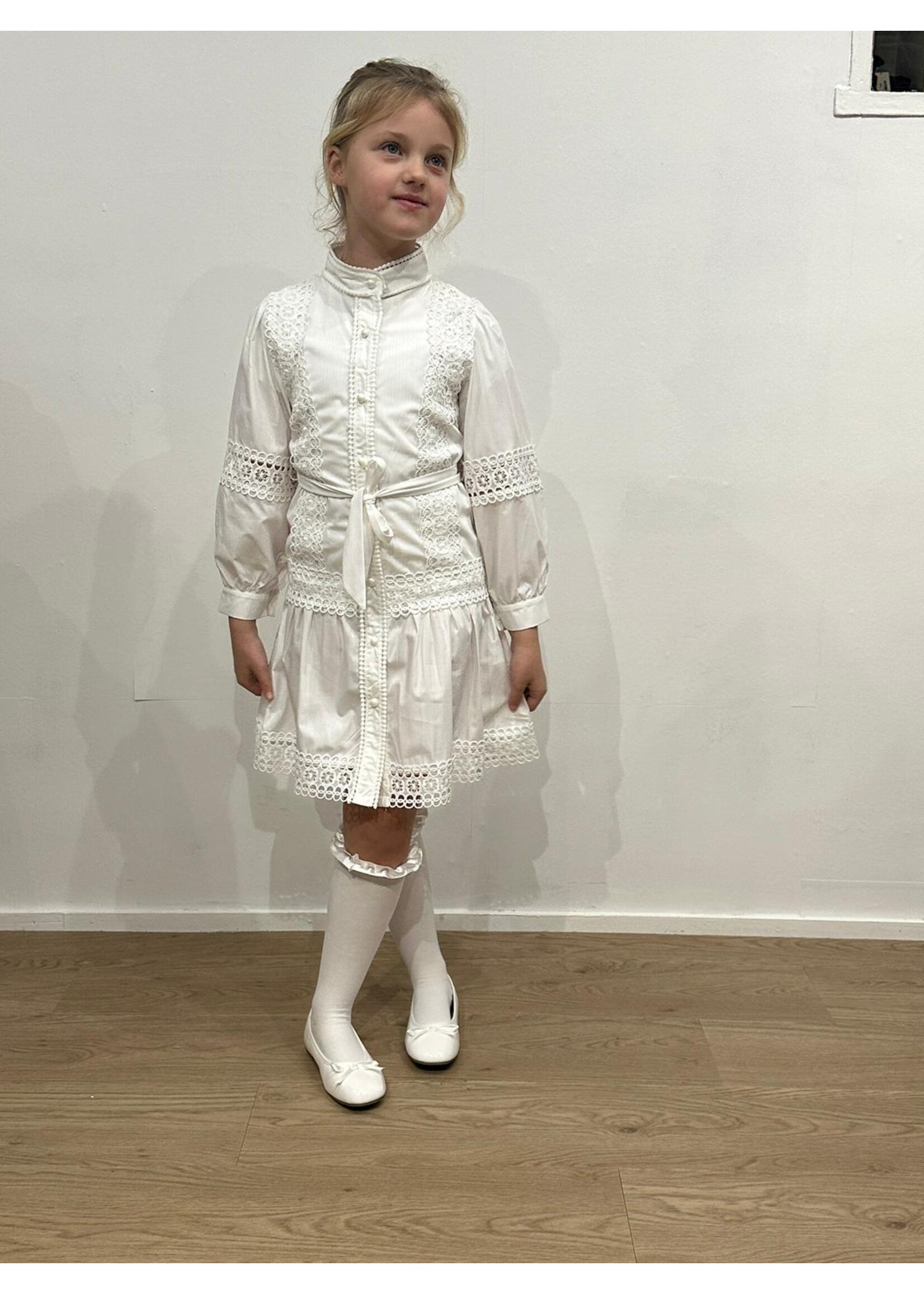 Kids Star Dress Celine Offwhite