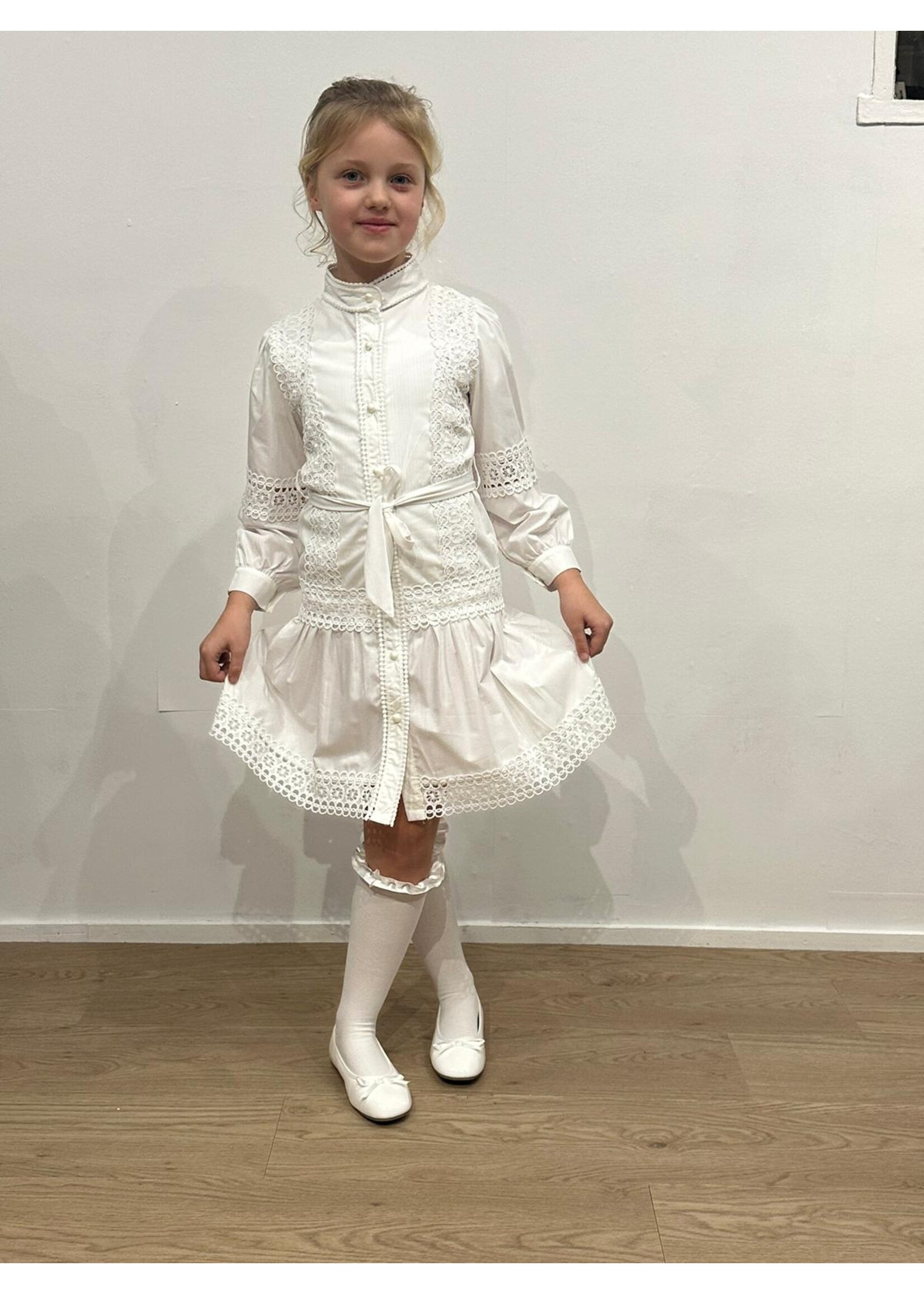Kids Star Dress Celine Offwhite