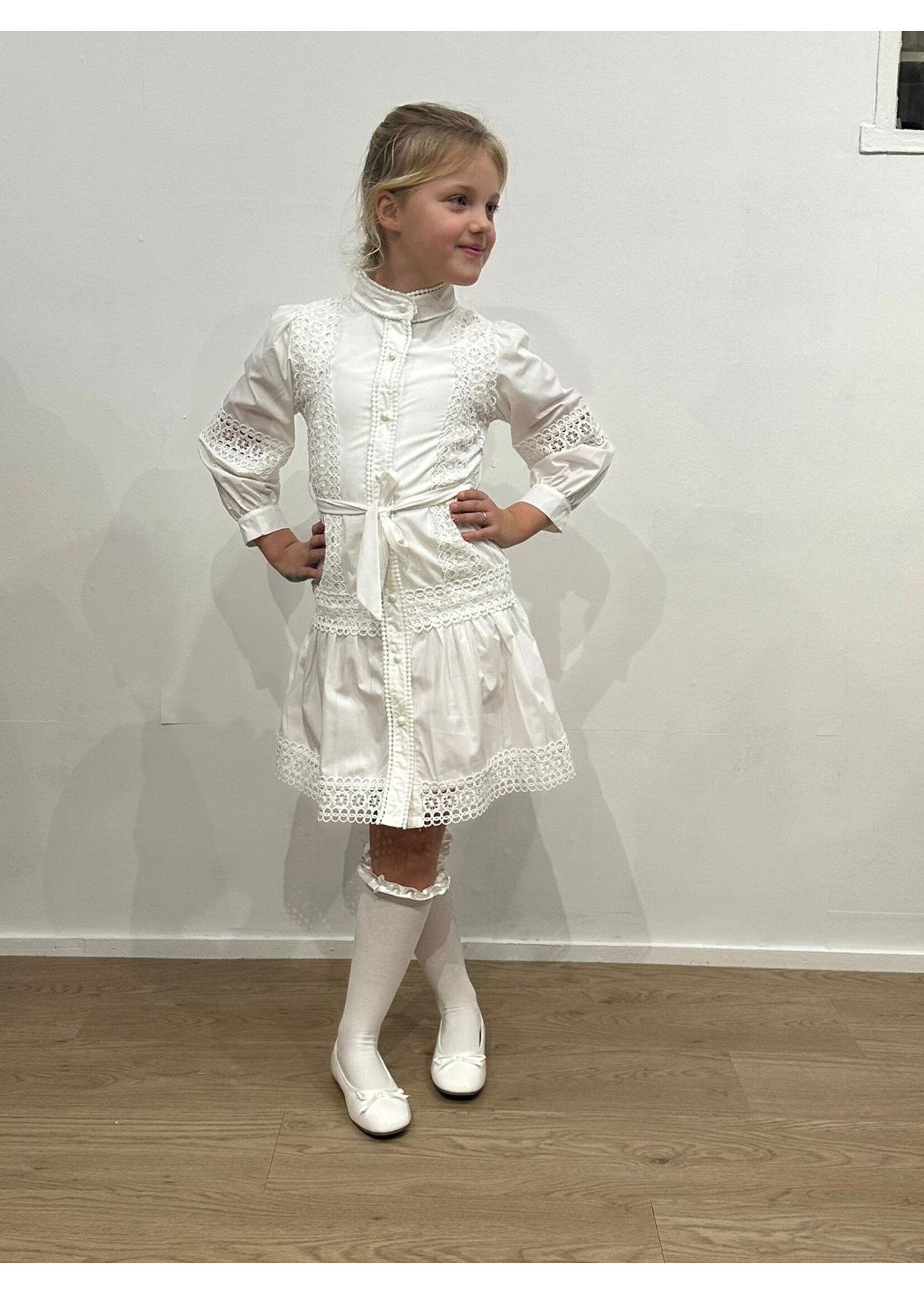 Kids Star Dress Celine Offwhite