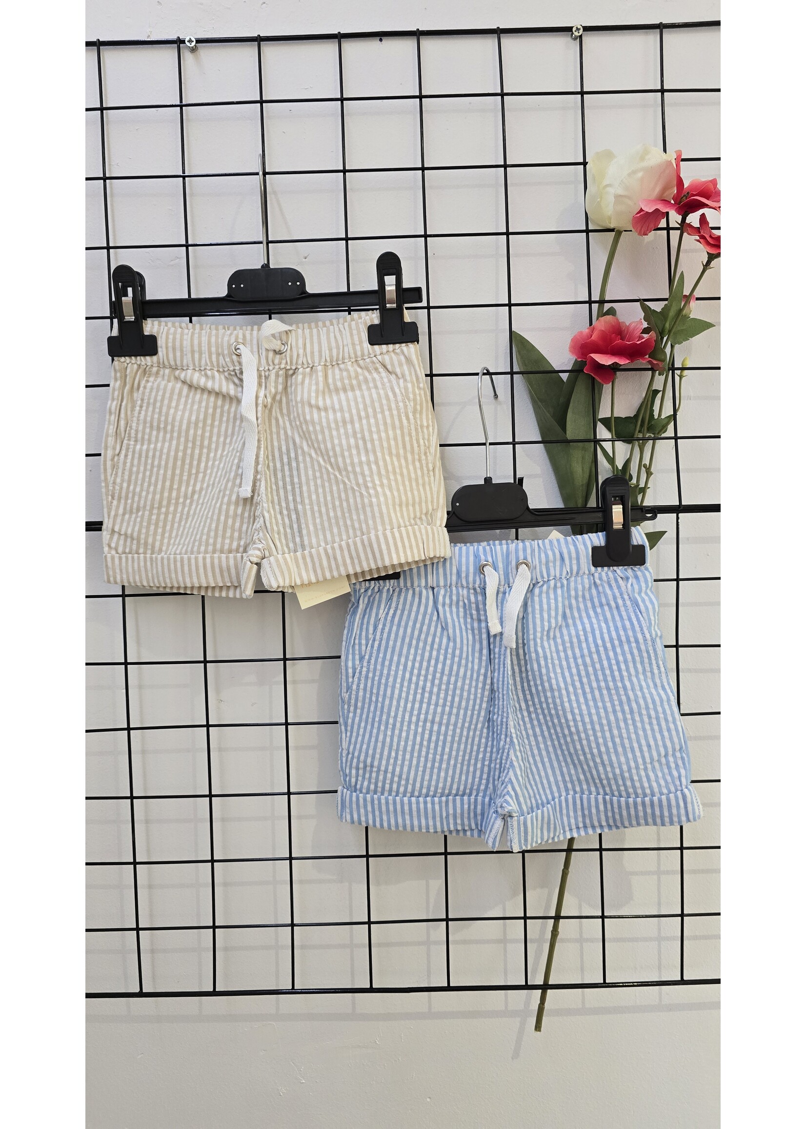 Blue Seven Shorts streepje twee kleuren