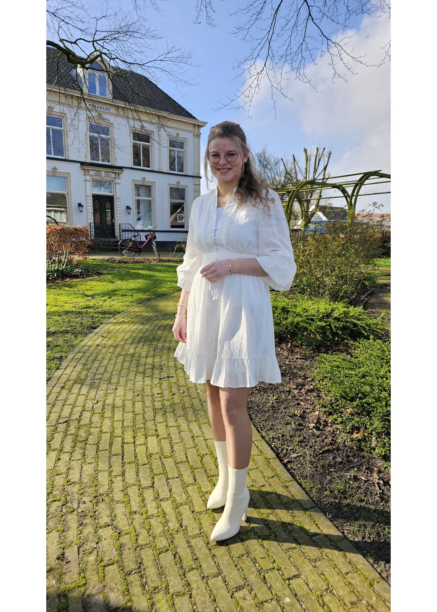 Elenza Broderie jurkje Rosie