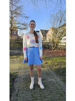 Knitwear rokje Yuna lichtblauw