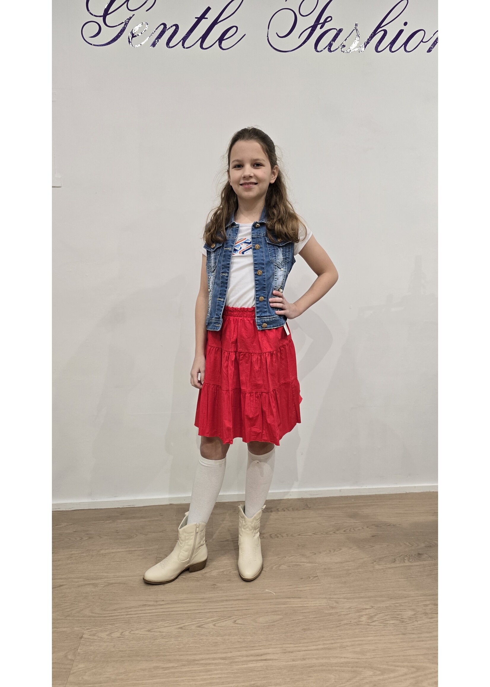 Mini Mignon Rok Williene rood