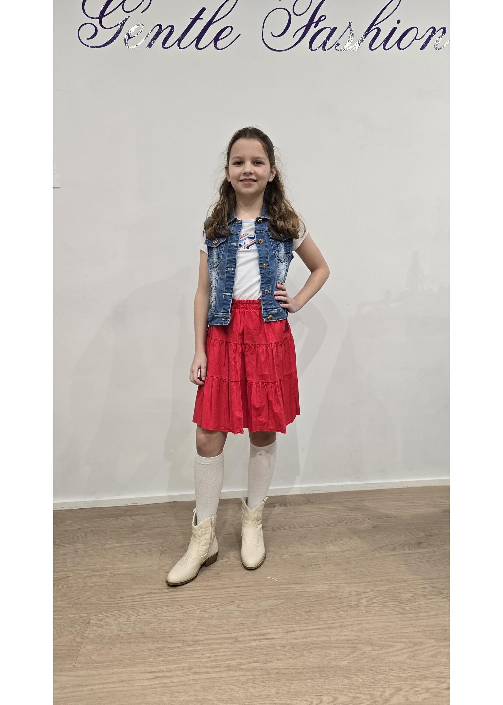 Mini Mignon Rok Williene rood