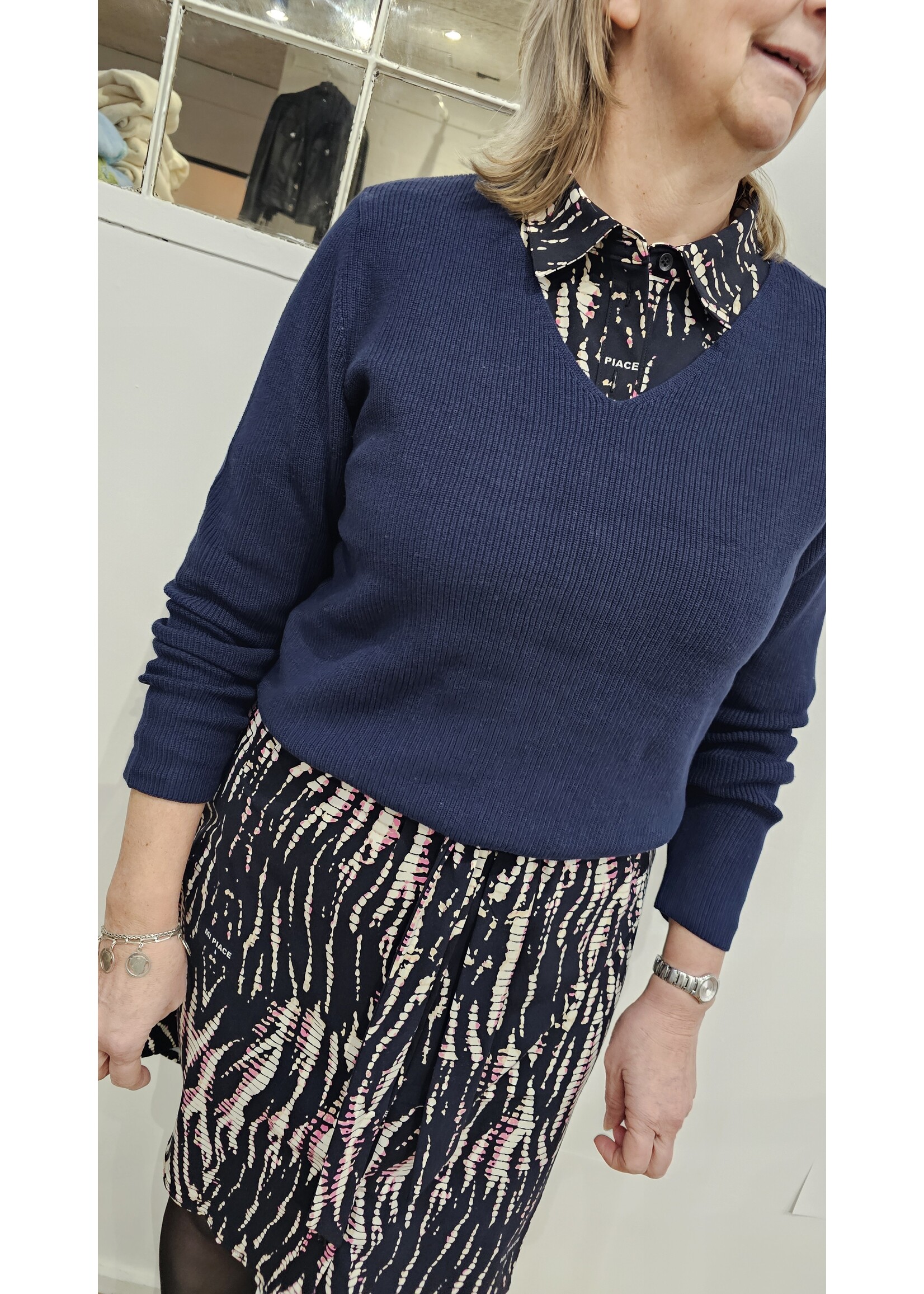 Blue Seven Pullover Martine Donkerblauw