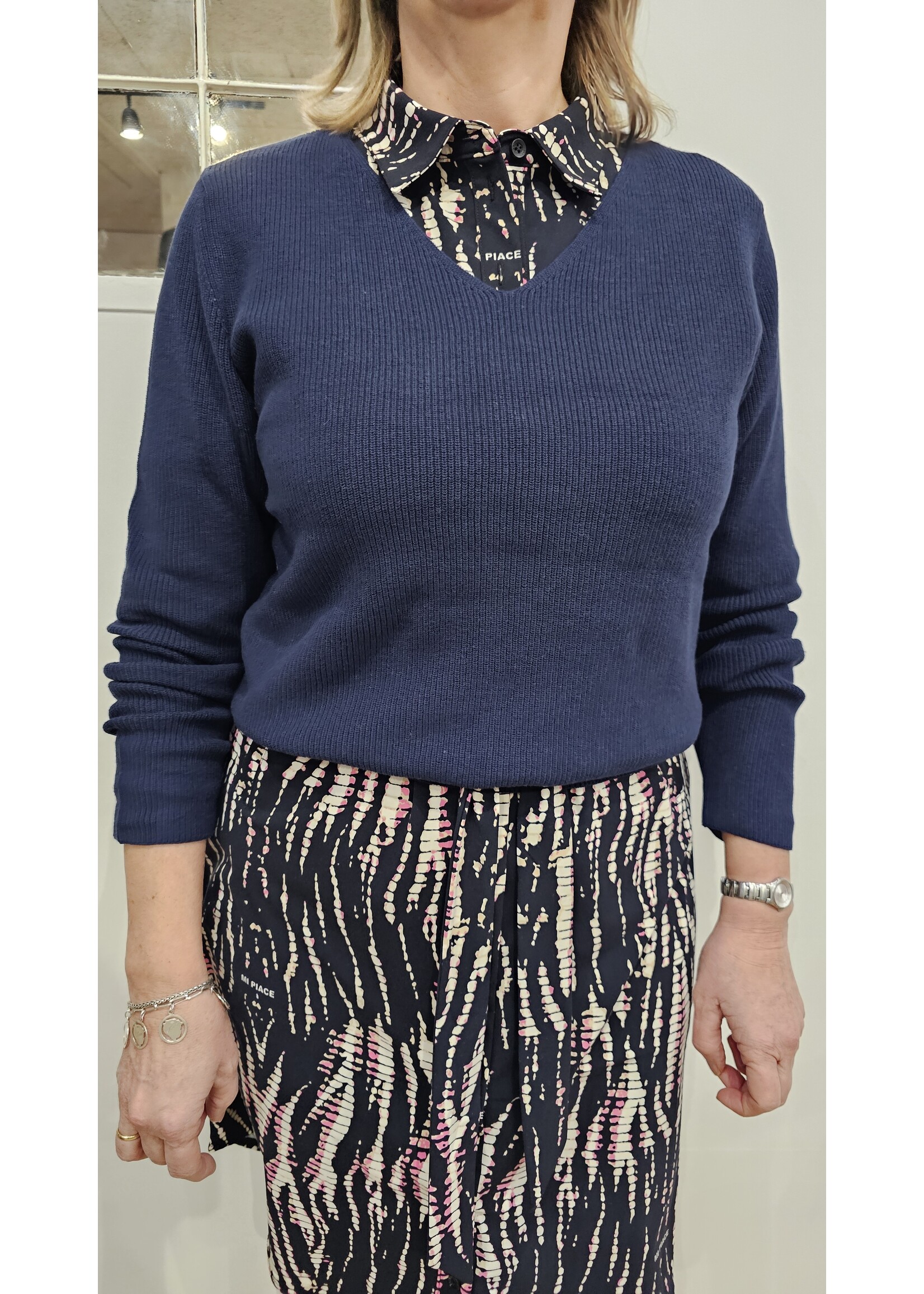 Blue Seven Pullover Martine Donkerblauw