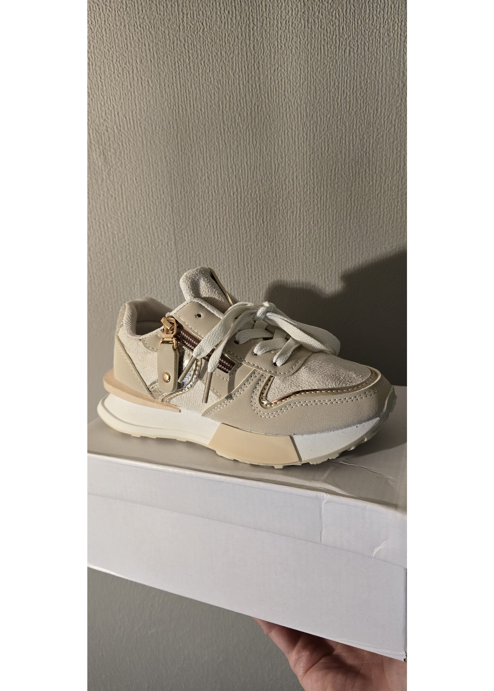 Sneaker Beige Goud