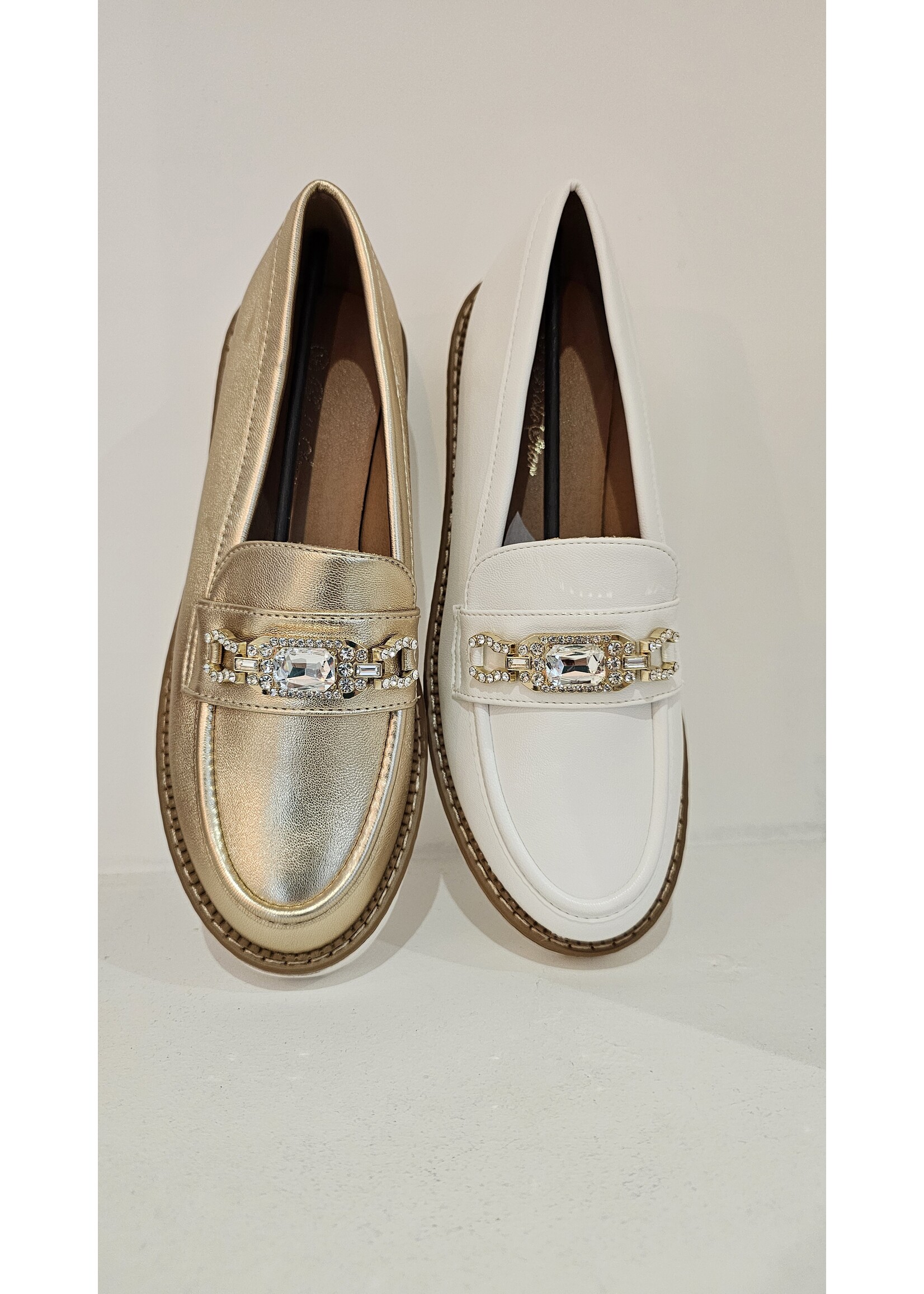 51000 Loafer Goud en Wit