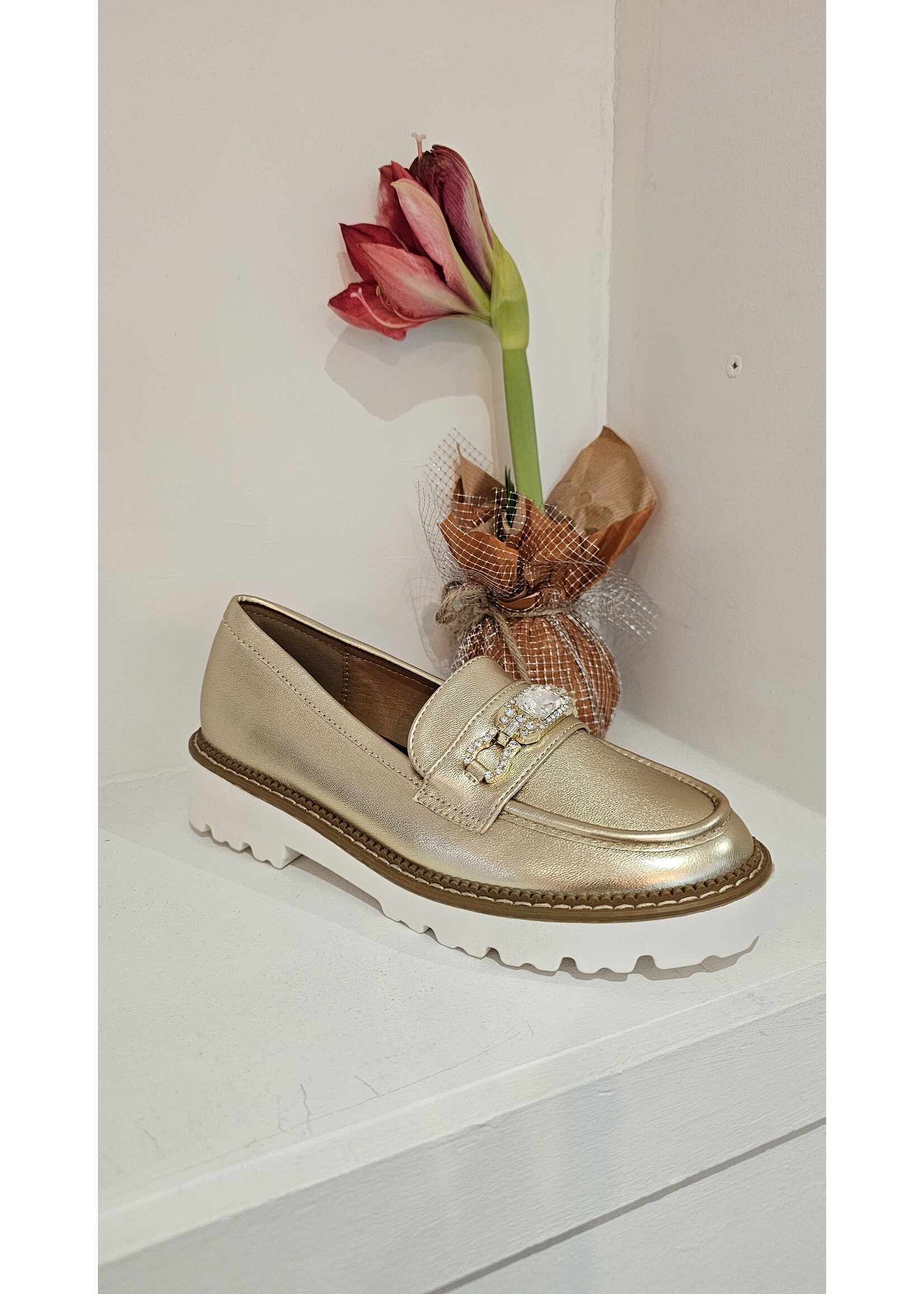 51000 Loafer Goud en Wit