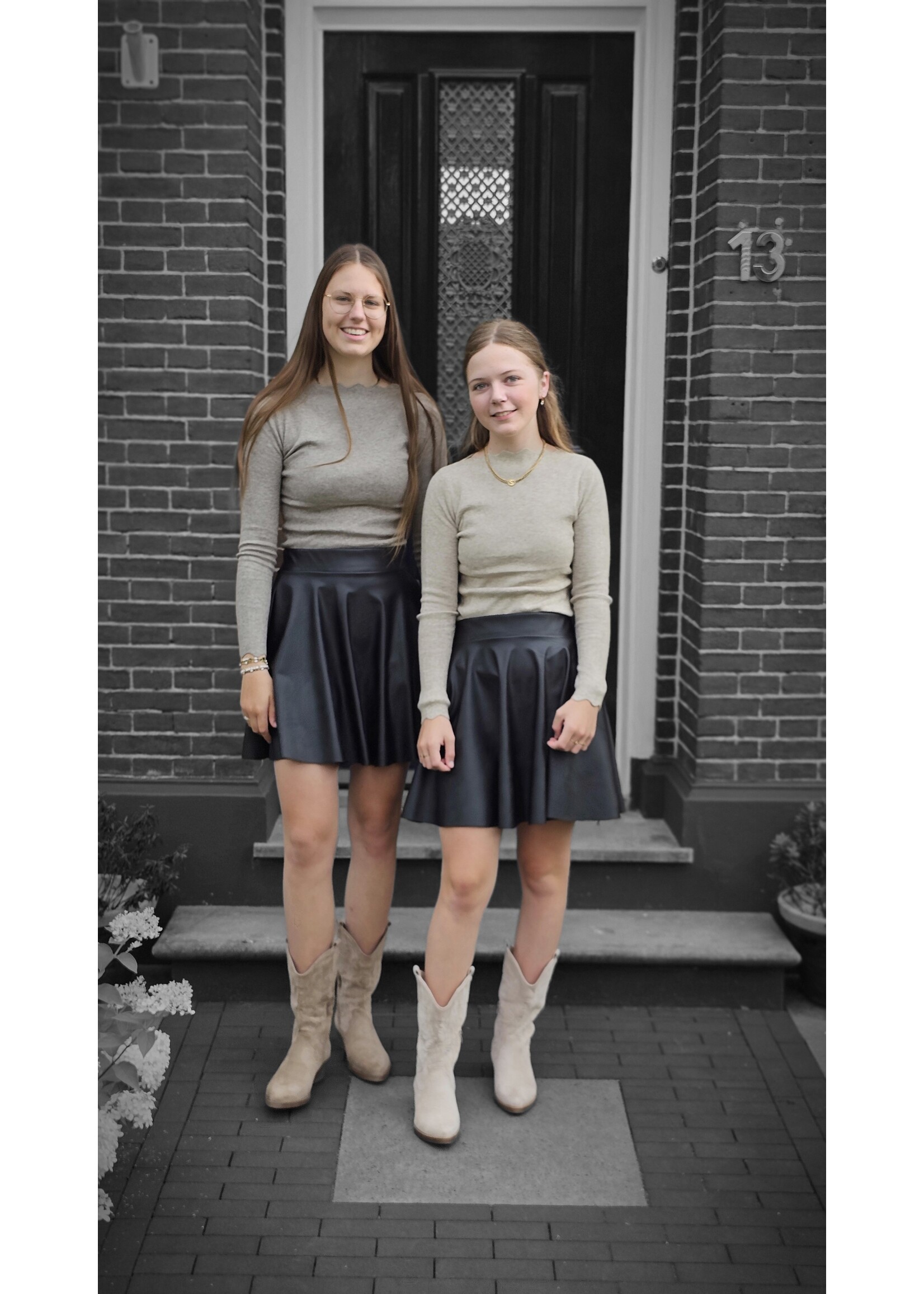 Knitwear truitje met schulprand zes kleuren