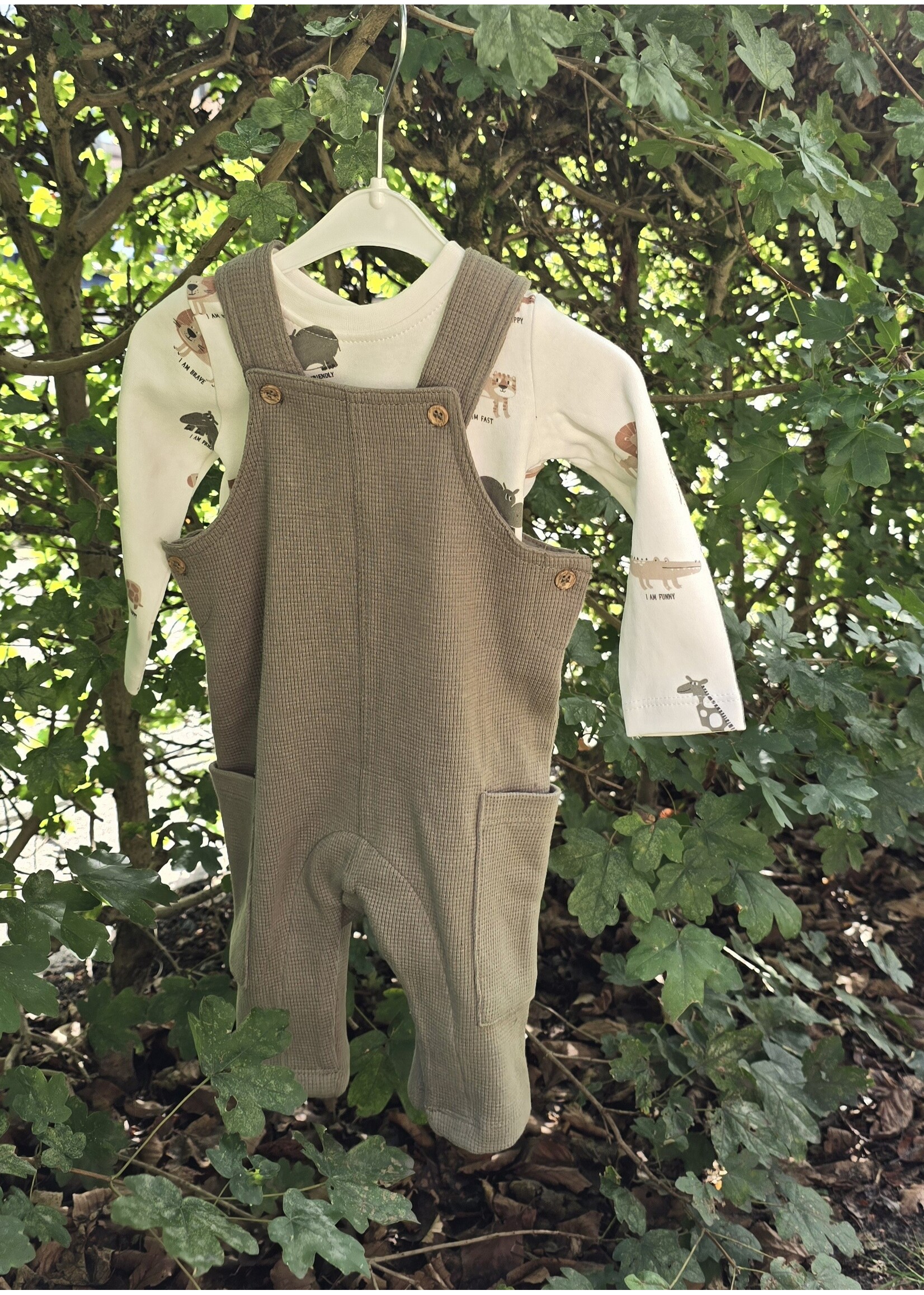 Baby set tuinbroek met truitje