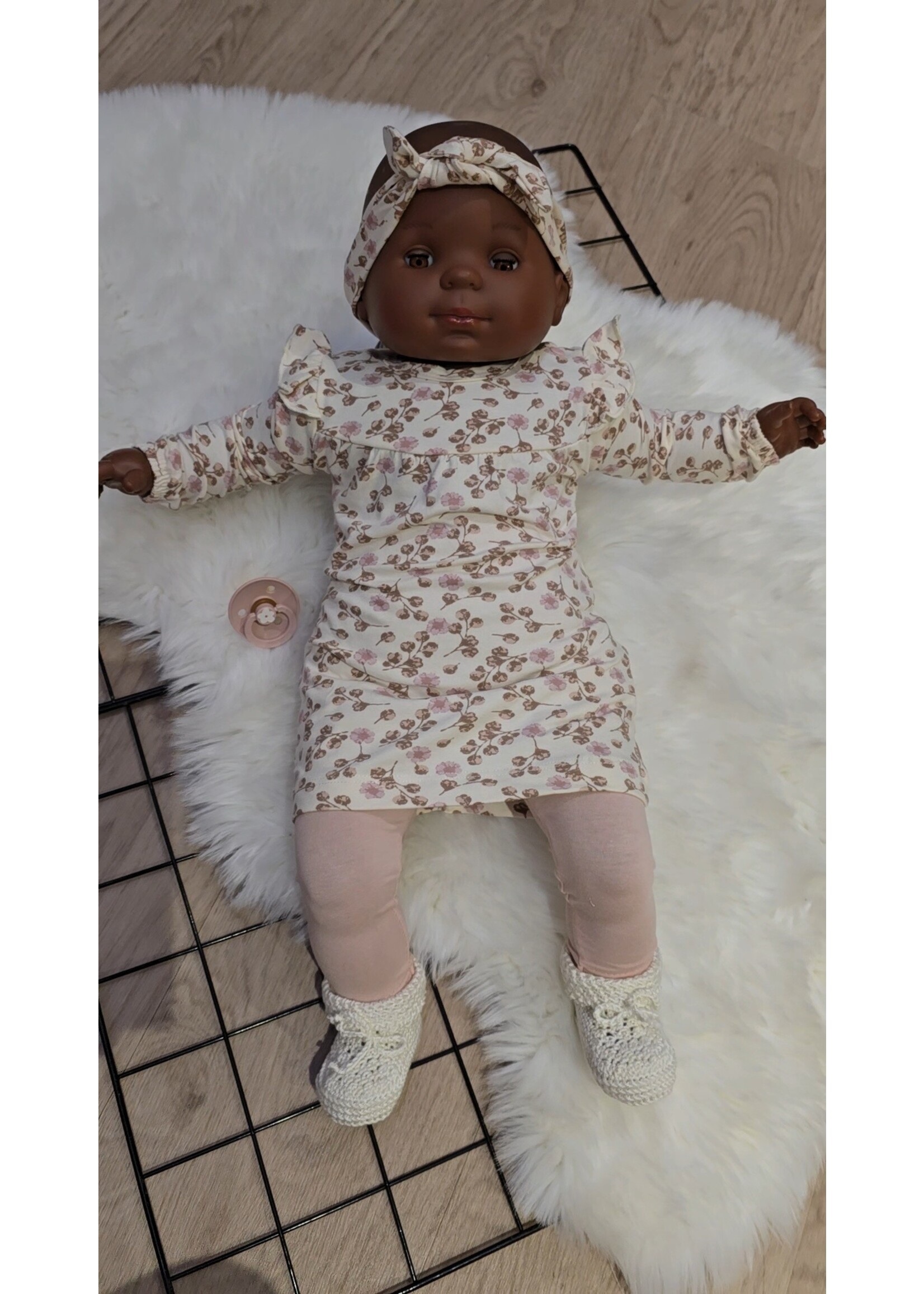 Baby set roze Dirkje