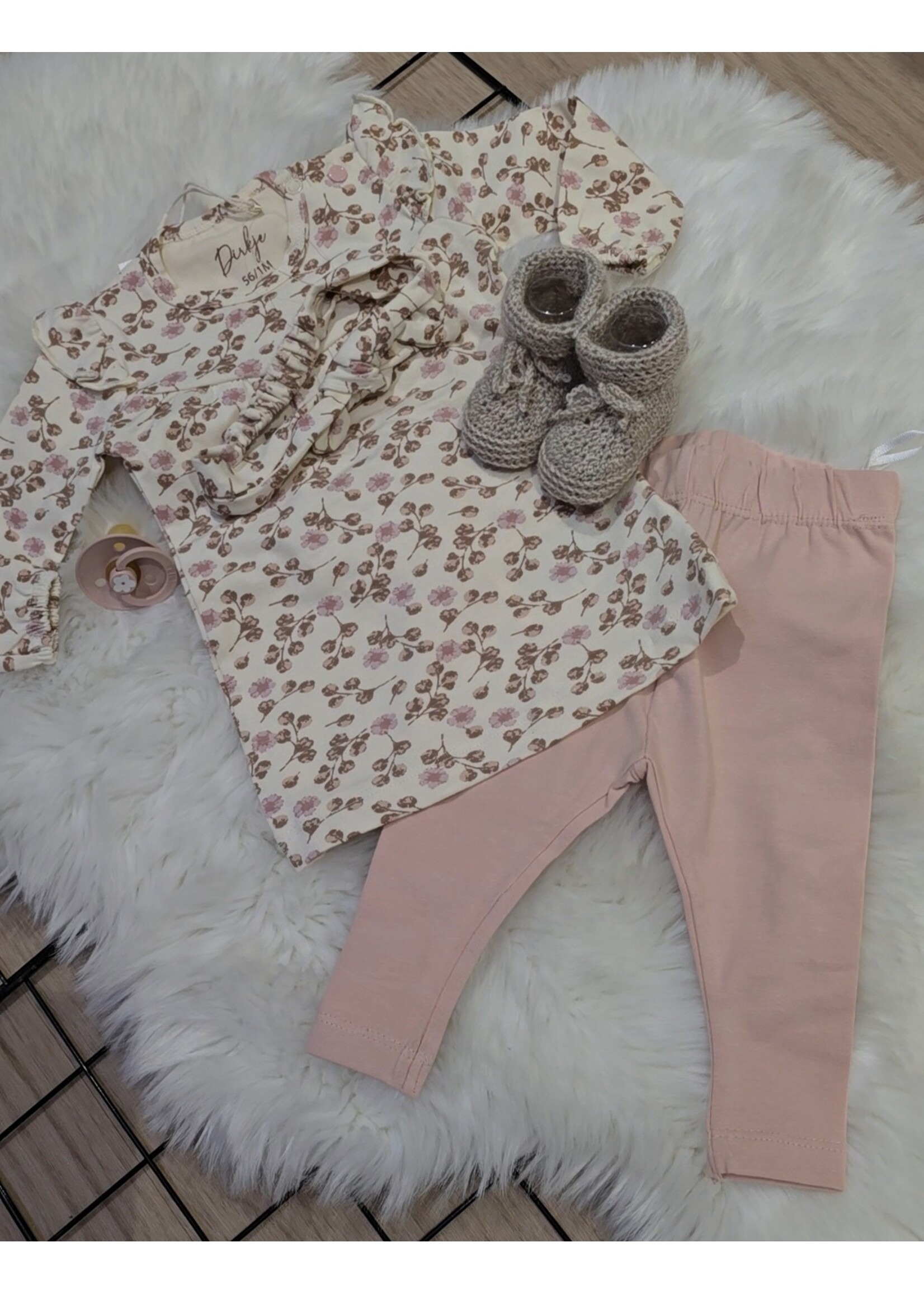Baby set roze Dirkje