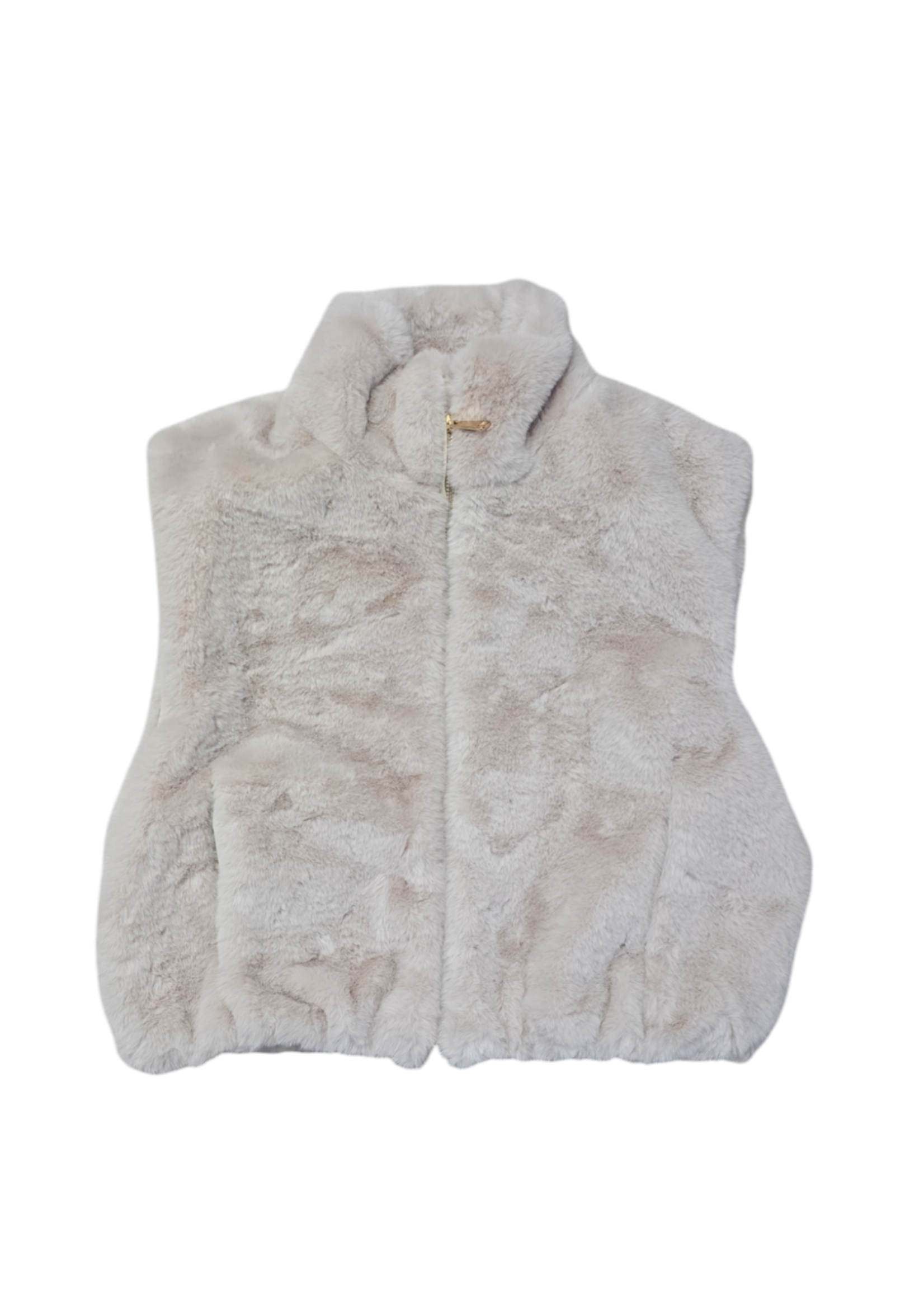 Bont bodywarmer zonder klepjes