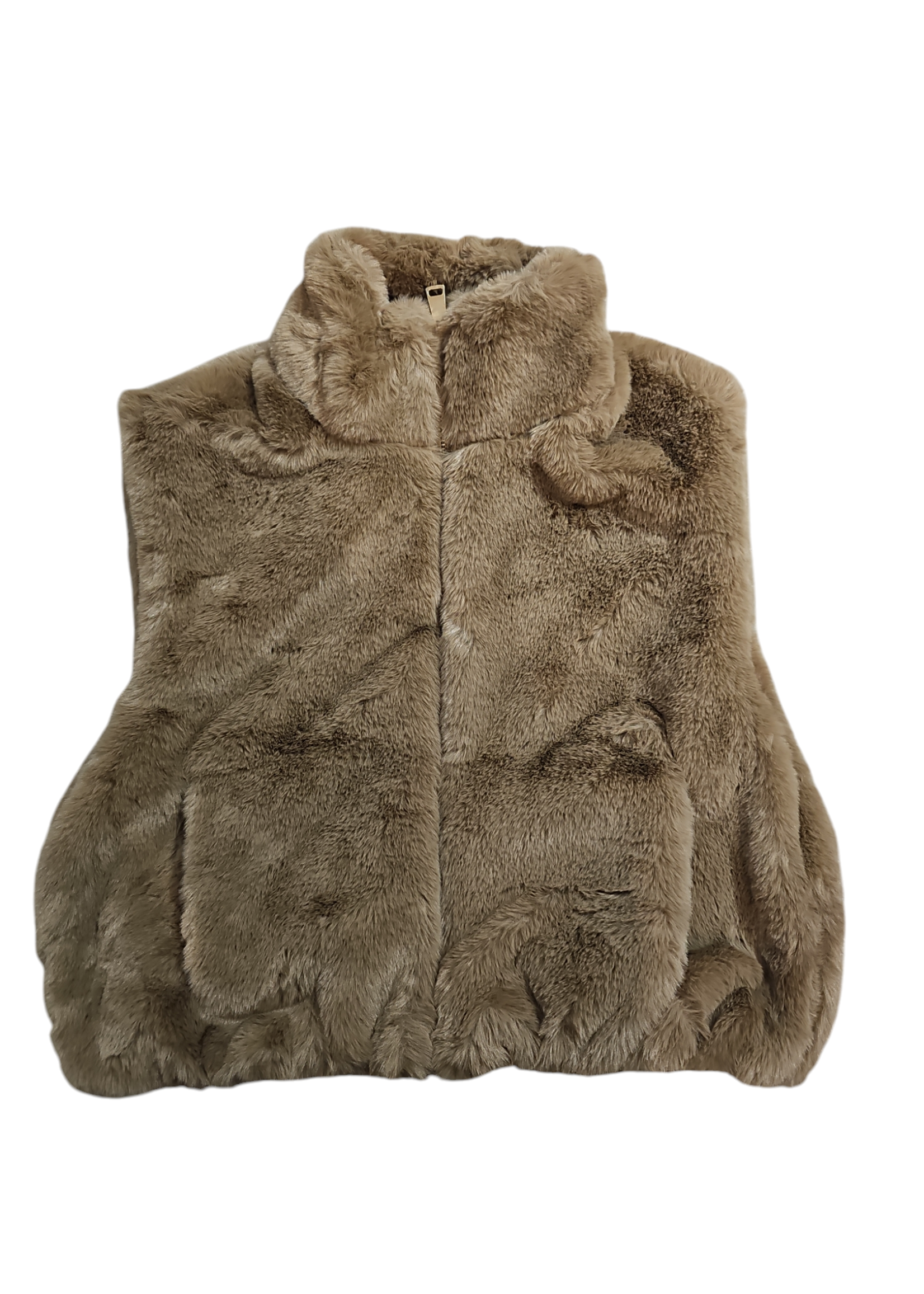 Bont bodywarmer zonder klepjes