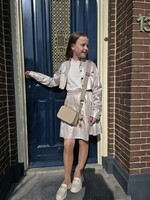 Plooi rokje Goud