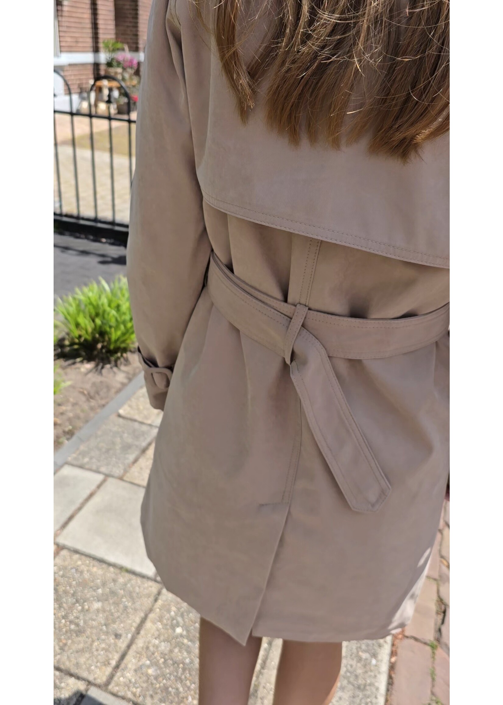 Trench coat Zand