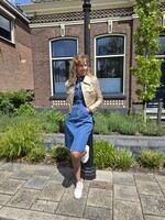 Goud leatherlook jasje