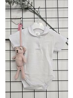 Bodysuit wit korte mouw