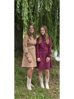 Suedine Jurk Loïs  vier kleuren