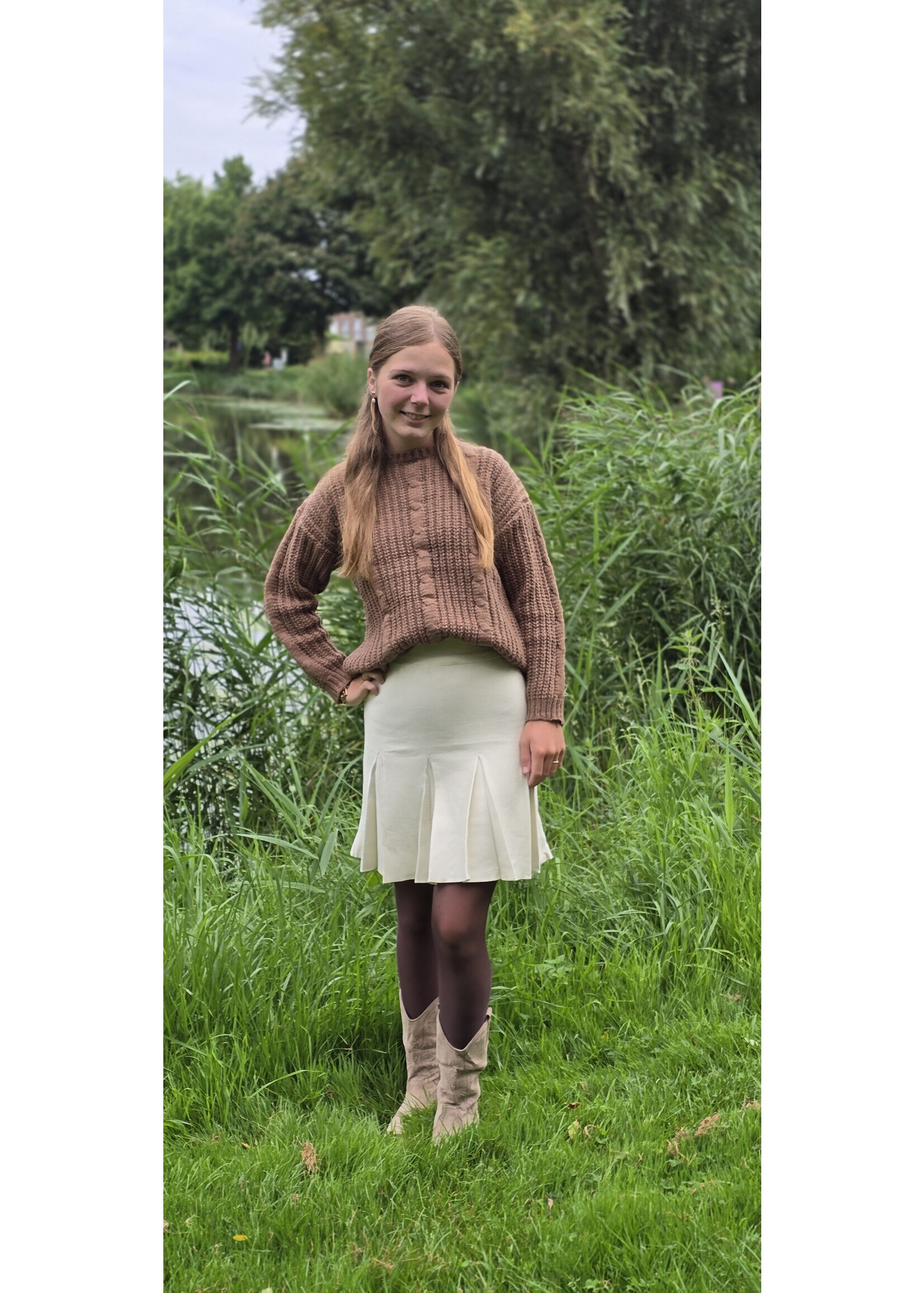 Knitwear rok Emma twee kleuren
