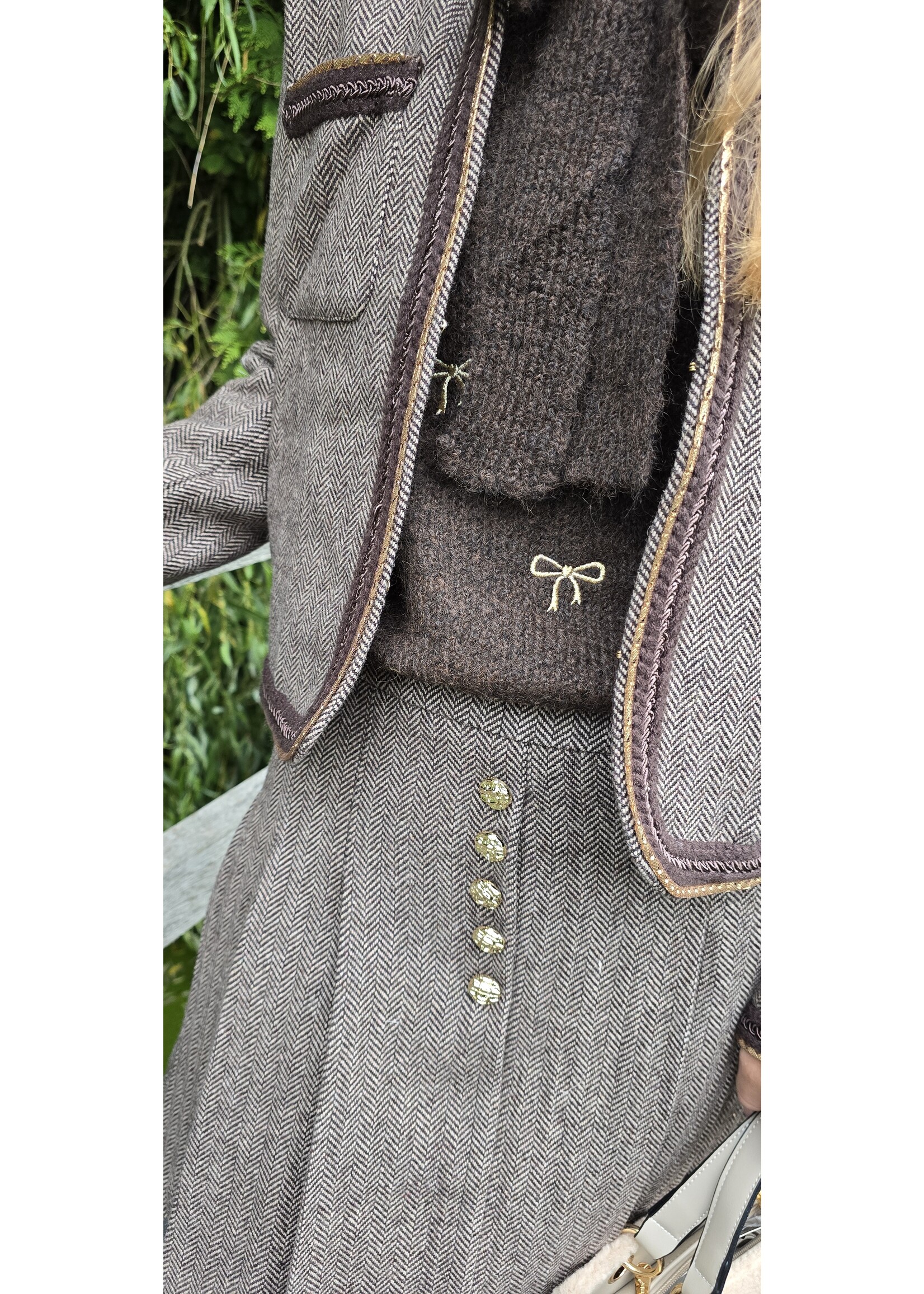 Bouclé rok Rhodé