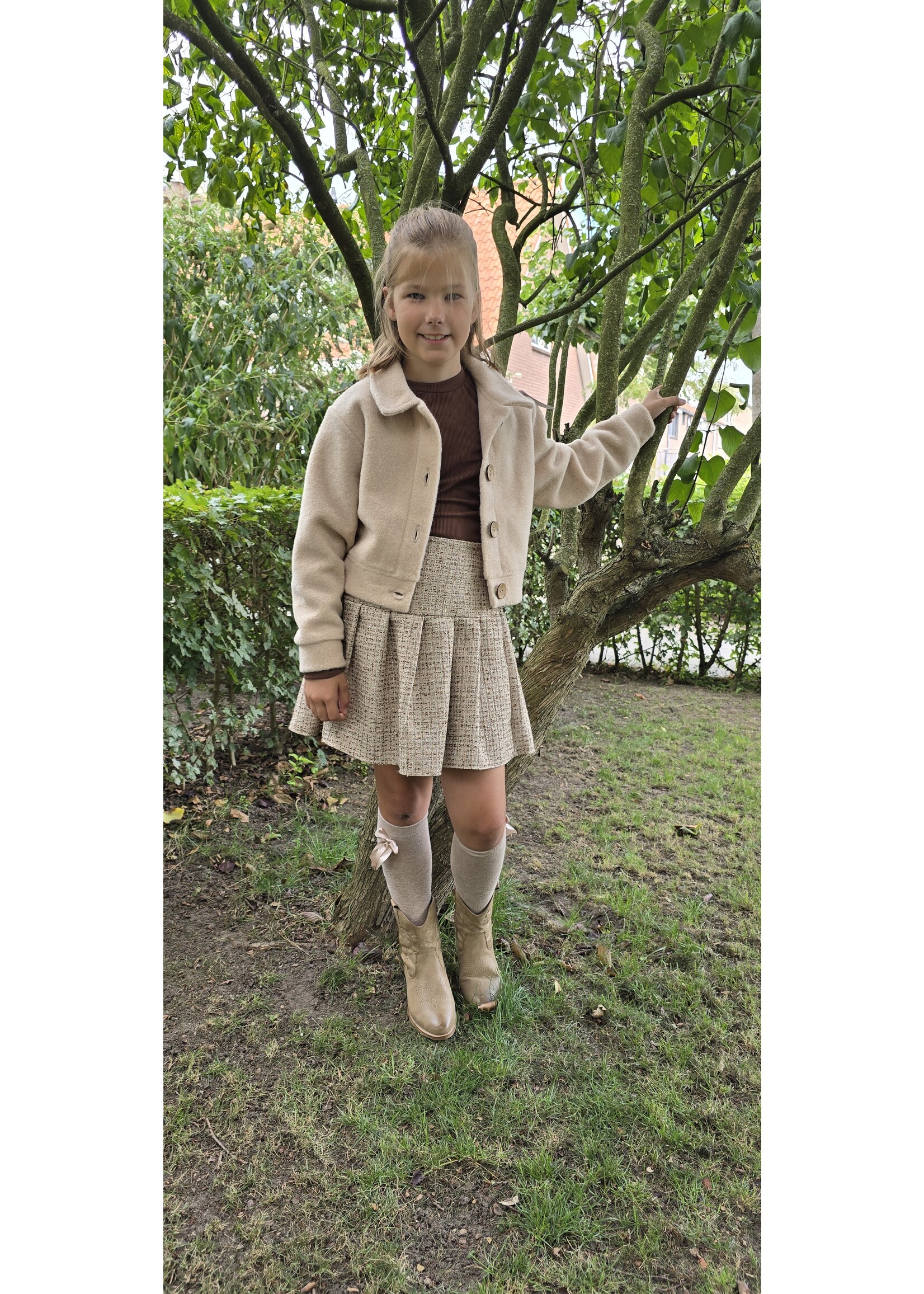 Wollen jasje Beige kids
