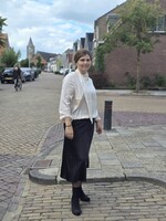 Satijnen rok  twee kleuren