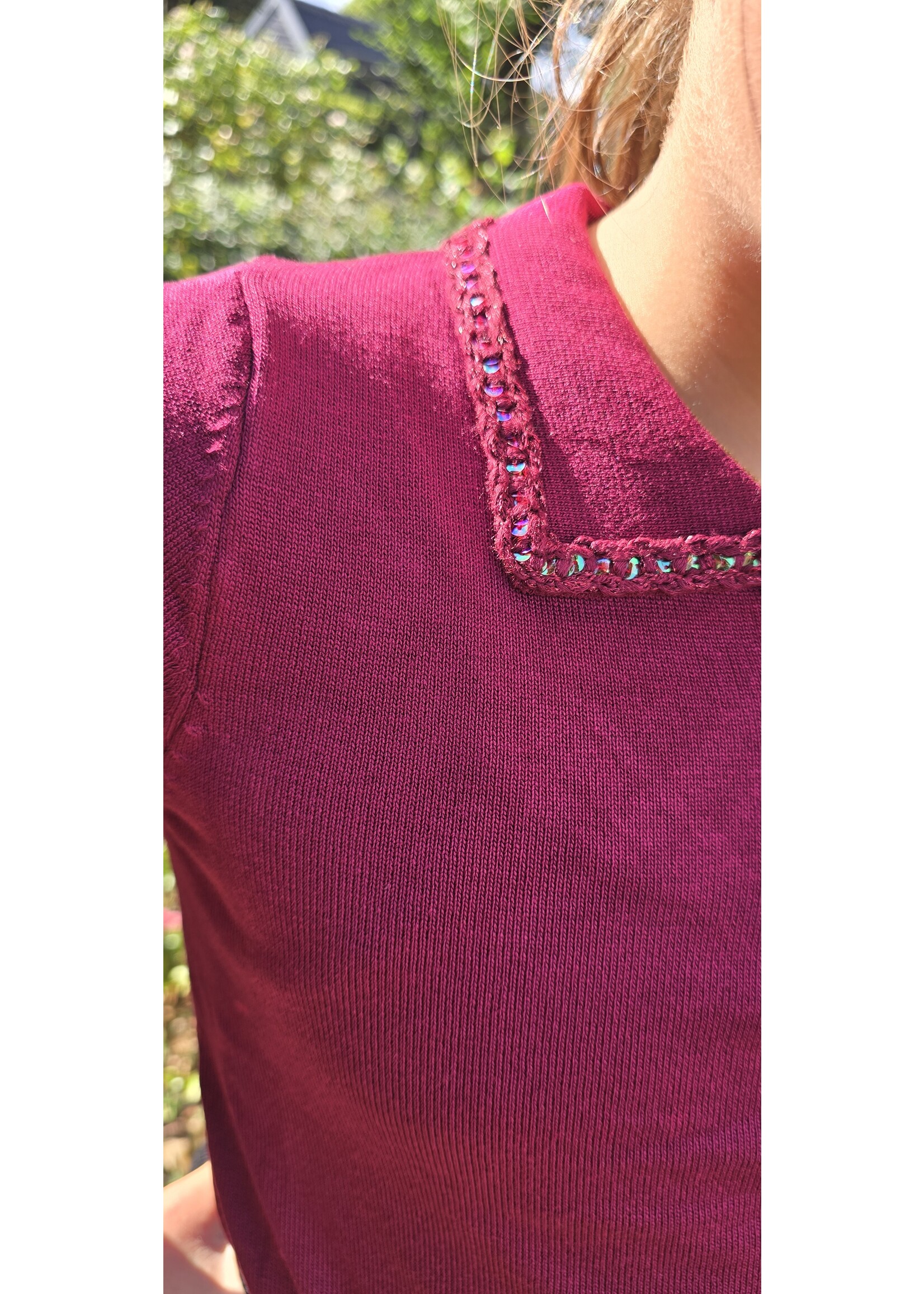 Knitwear top twee kleuren