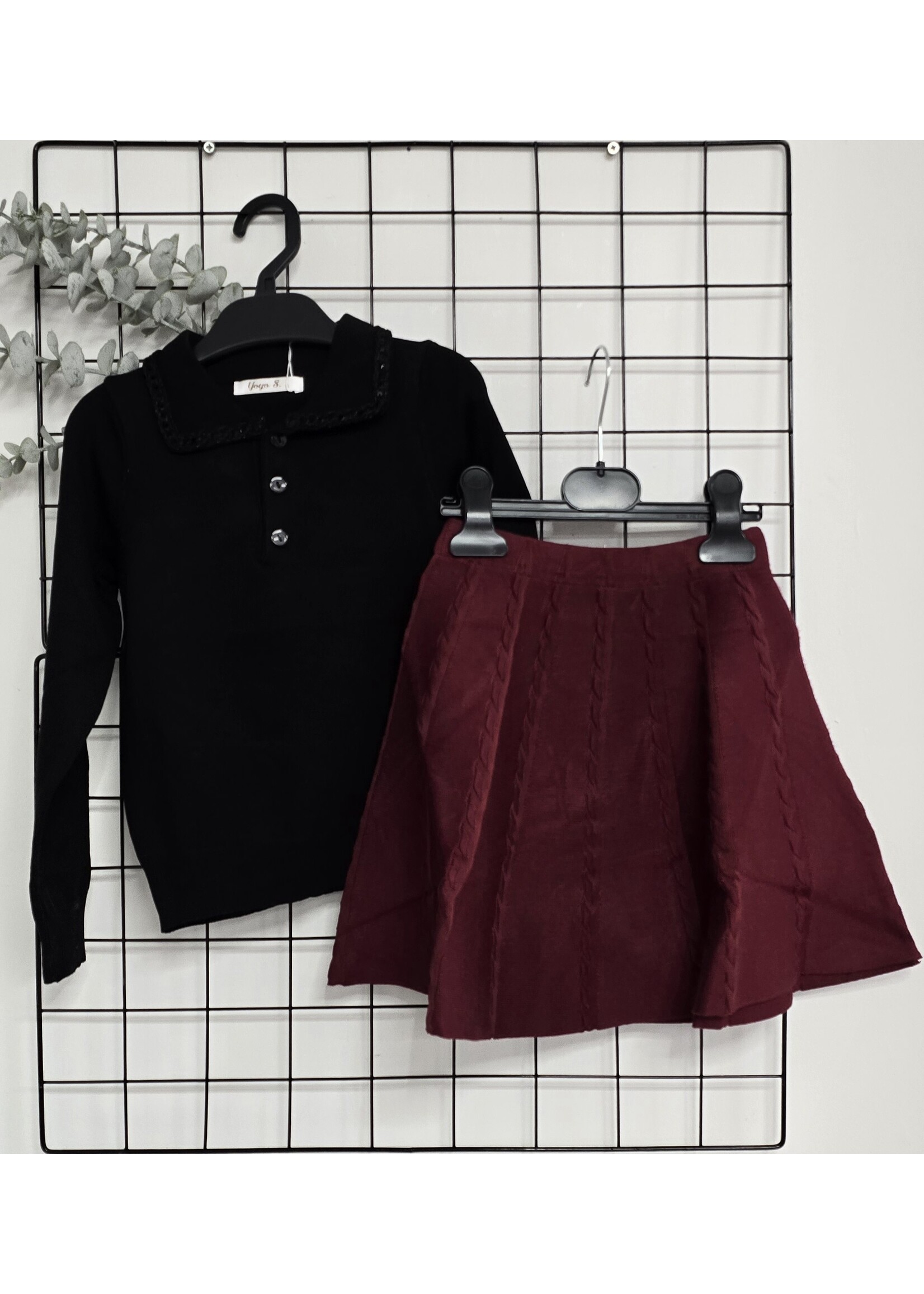 Knitwear top twee kleuren