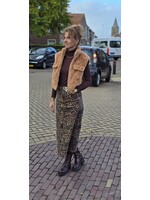 Jeans rok panterprint