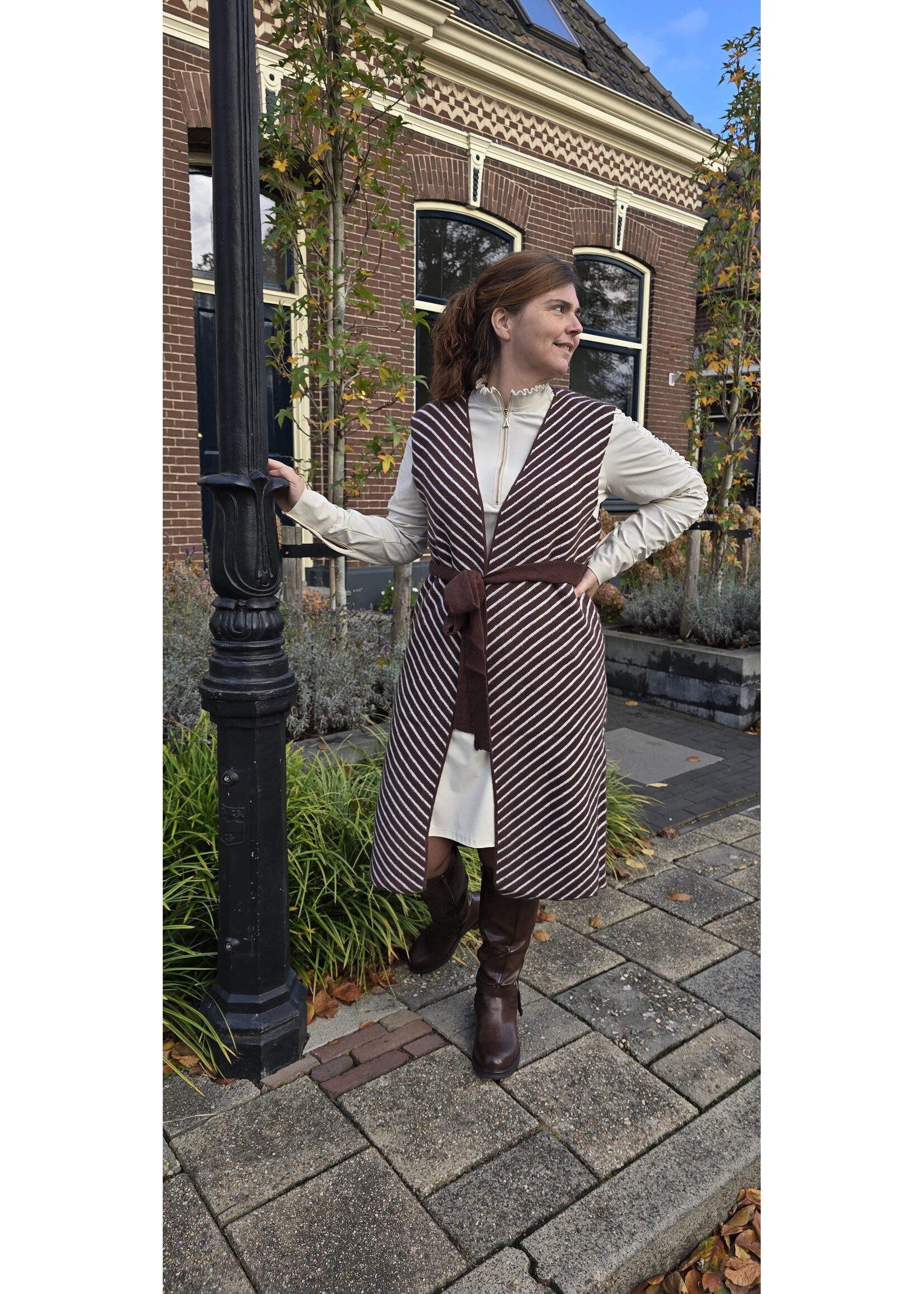 Tripple nine jurk rimpelmouwen