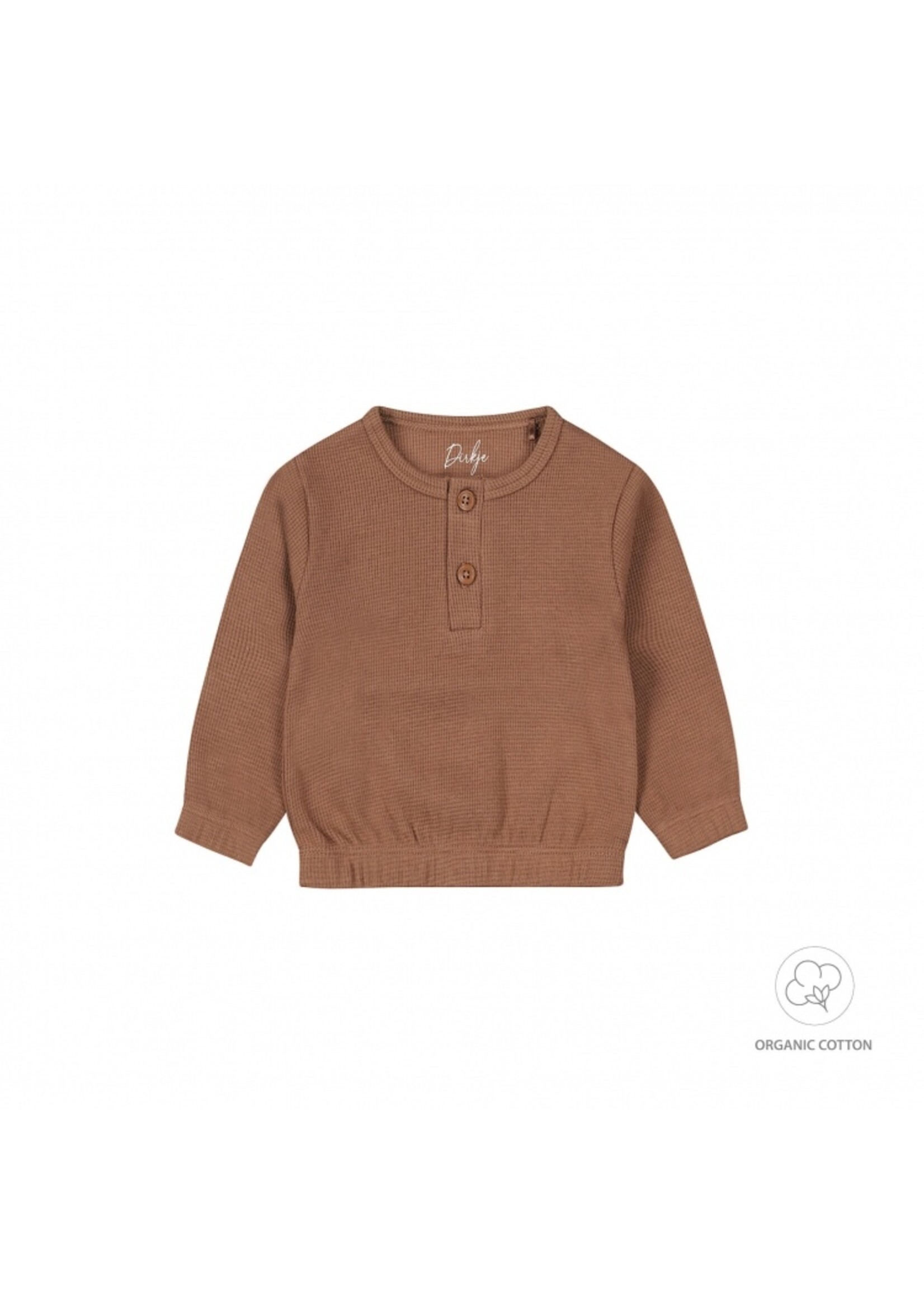 Baby sweater bruin
