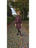 Suédine rok twee kleuren