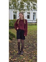 Franje top lange mouw