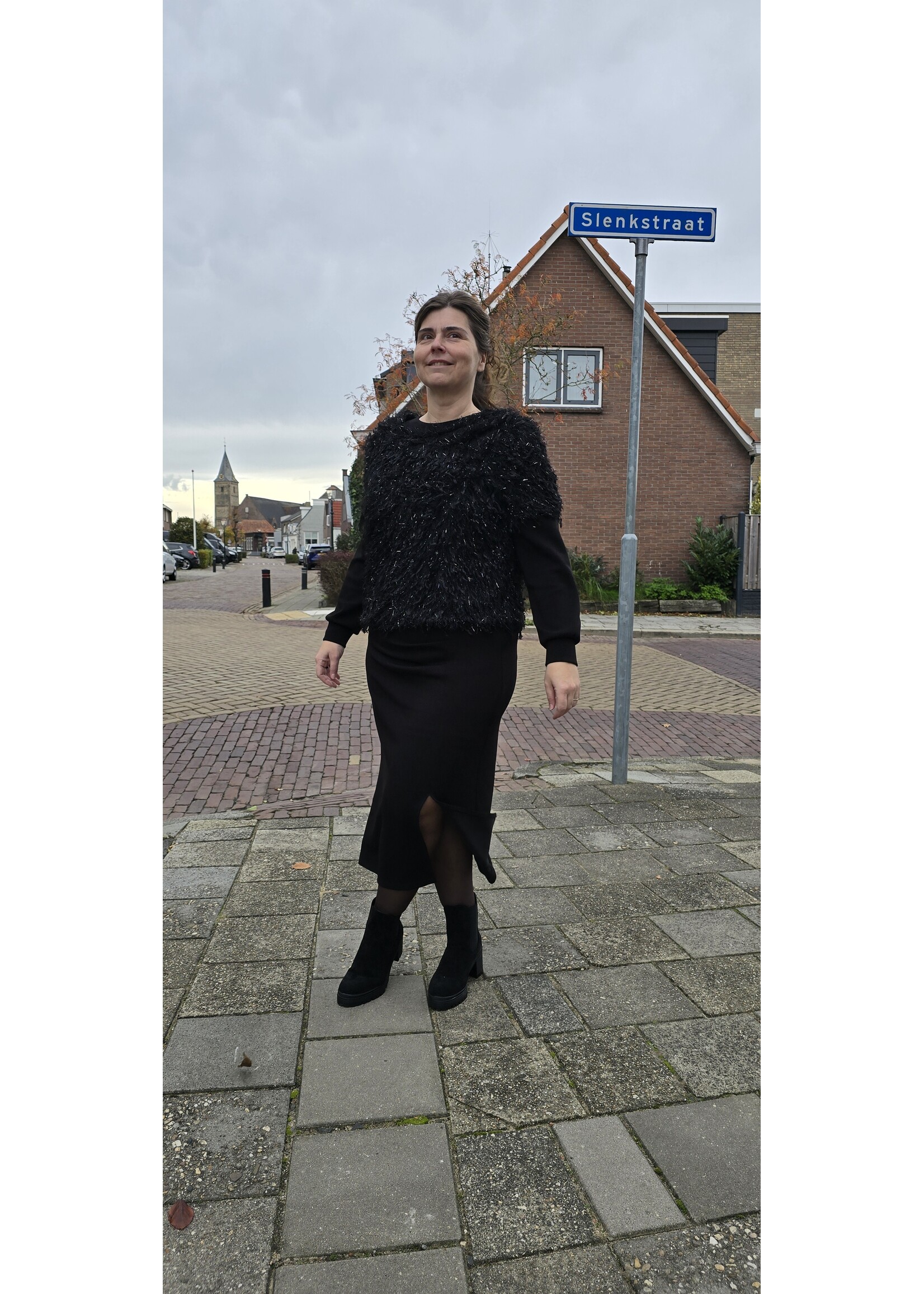 Franje top korte mouw