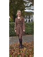 Dot dress Bruin