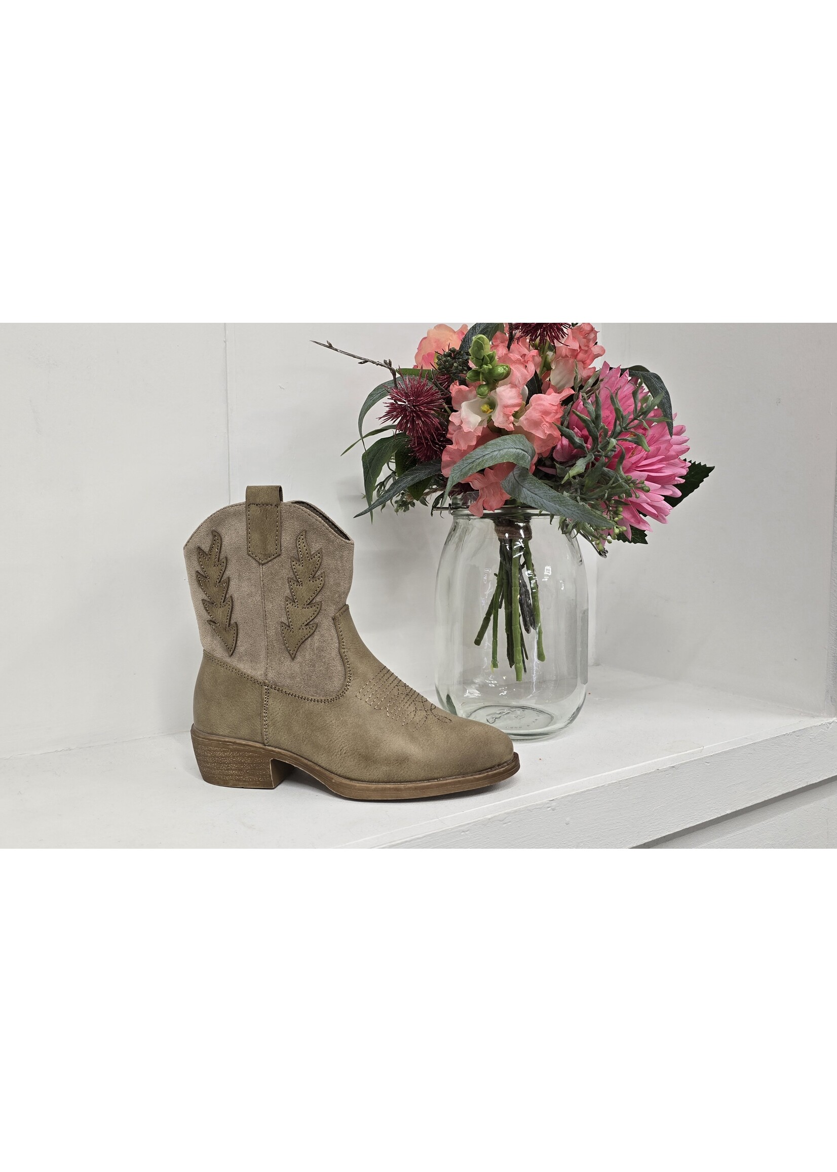 Cowboy laarsje twee kleuren