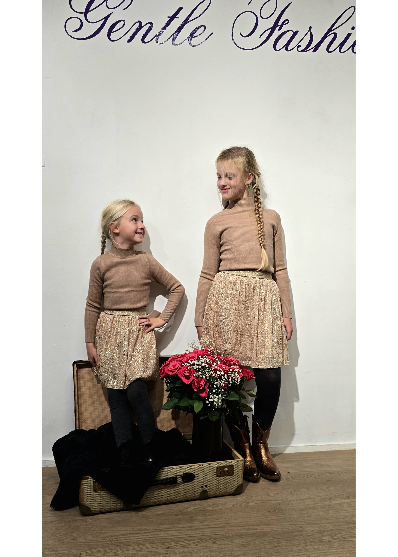 Feest rokje twee kleuren