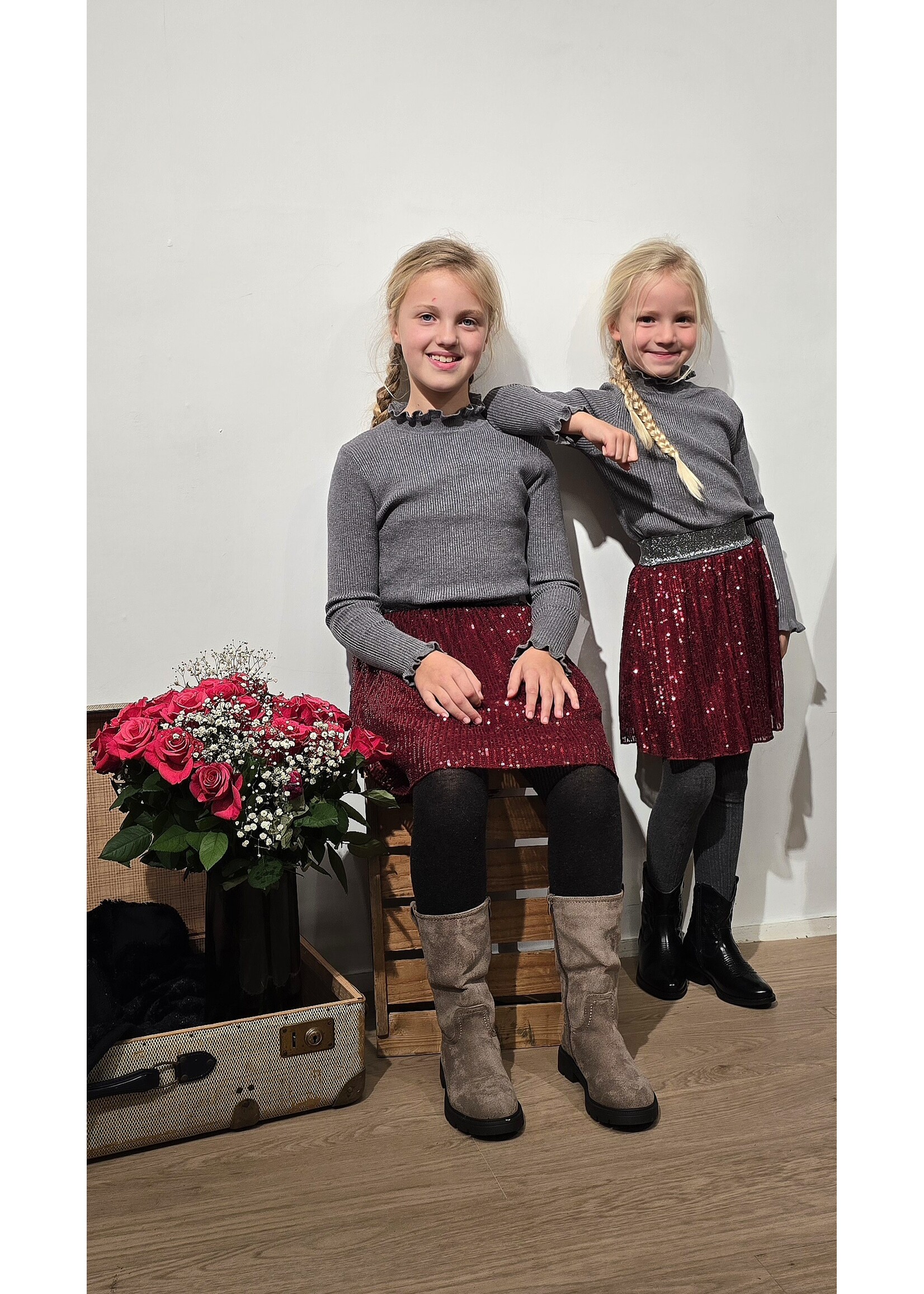 Feest rokje twee kleuren