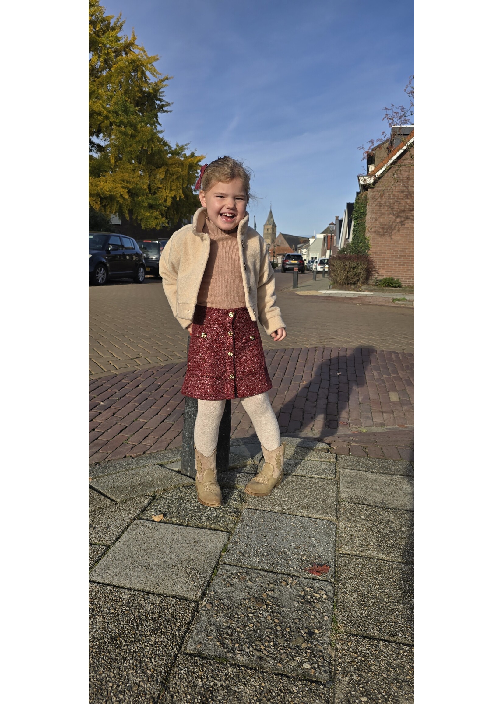 Wollen jasje Beige kids