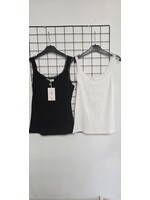 Hemd met kant Ronde hals